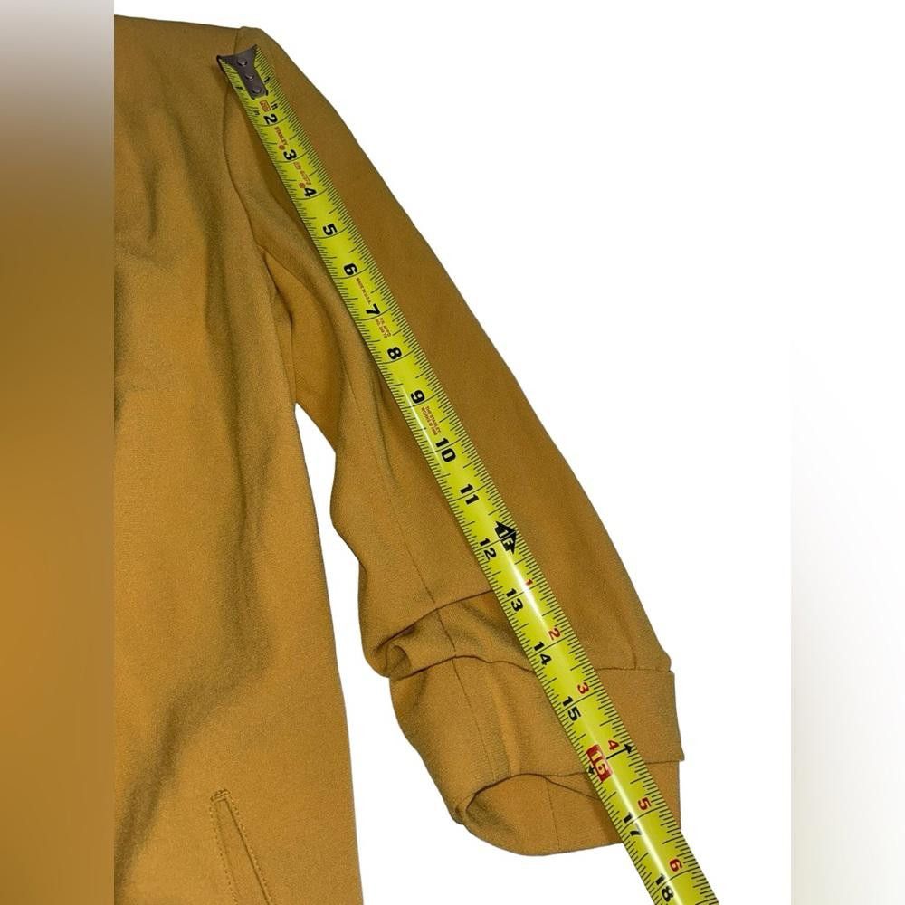 REVOLVE Babaton l Power Hip Mustard Open Front Blazer Size 4 Size S / US 4 / IT 40 - 7 Thumbnail