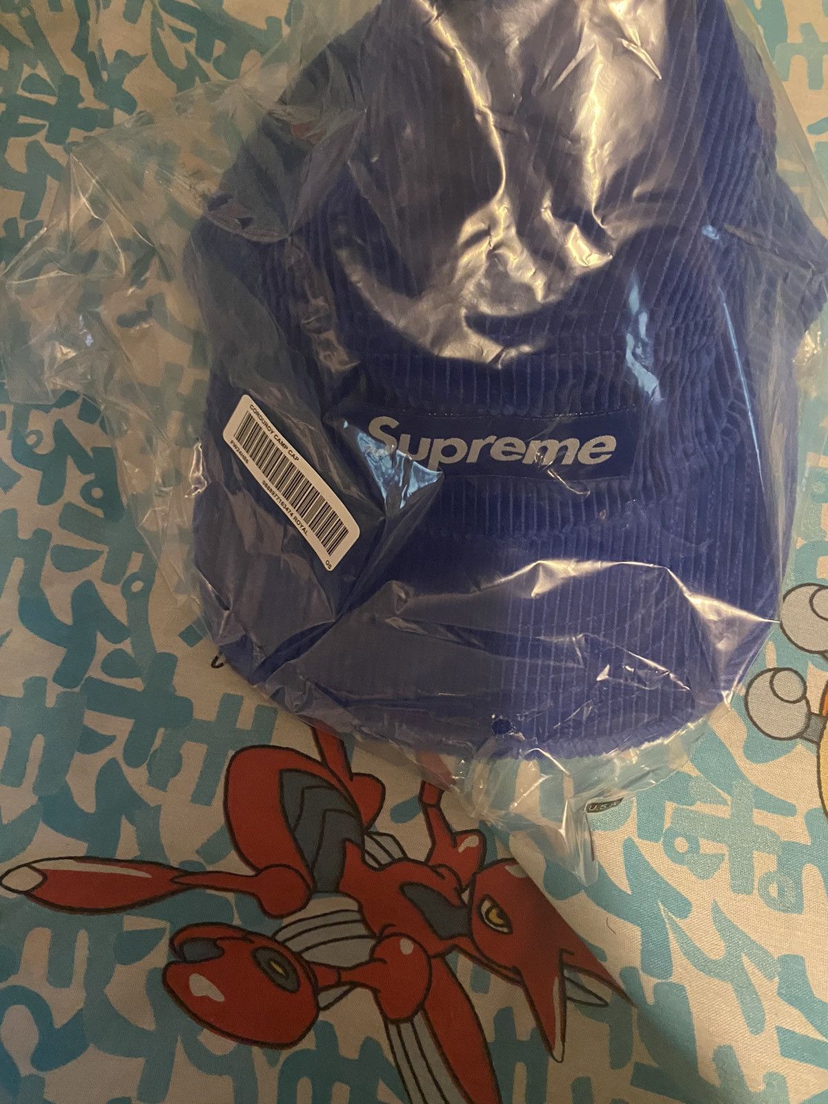 Supreme Supreme Corduroy Camp Cap Royal Blue (FW24) Size ONE SIZE - 4 Thumbnail