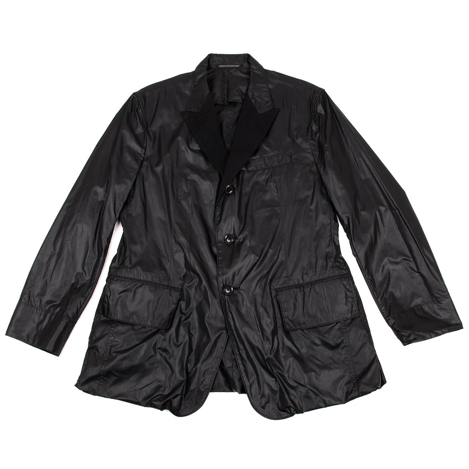 Yohji Yamamoto Yohji Yamamoto Ripstop Nylon Lapel Jacket Size US M / EU 48-50 / 2 - 1 Thumbnail
