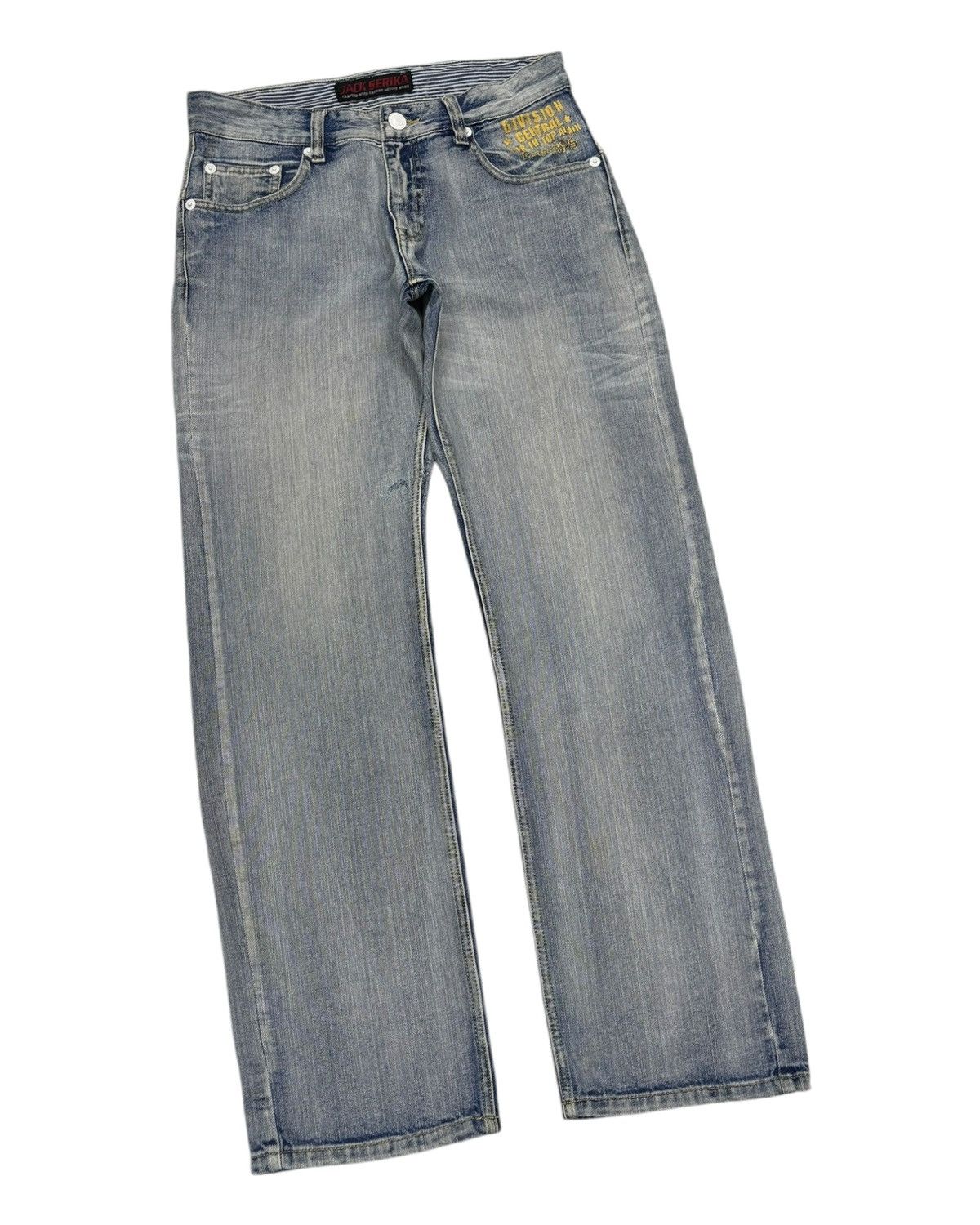Japanese Brand × Vintage 🔥BAGGY JEANS JACK SERIKA WASHED DISTRESSED DENIM Size US 32 / EU 48 - 4 Thumbnail