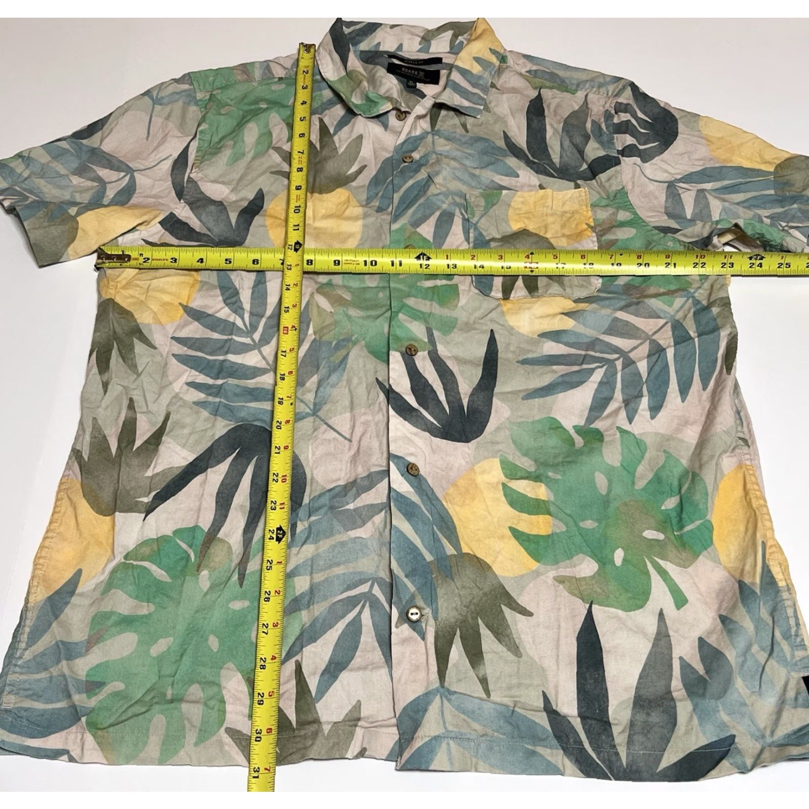 Roark Roark Button-Down Shirt XL Men's Short Sleeve Floral Graphic Print Multicolor Cotton Blend Size US XL / EU 56 / 4 - 4 Thumbnail