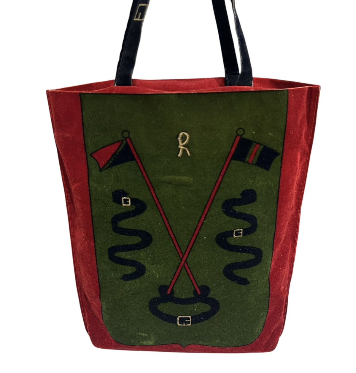 Roberta di Camerino × Vintage 🔥Rare🔥Roberta di Camerino vintage velvet hand bag Size ONE SIZE - 3 Thumbnail