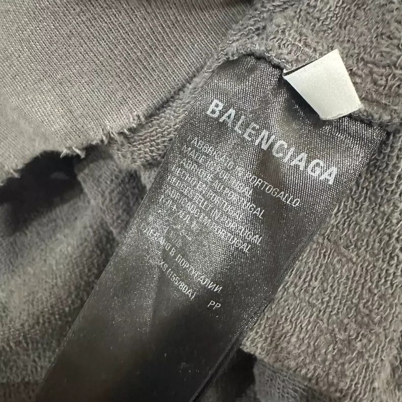 Balenciaga Balenciaga Hoodie, Size XS, Smoke Gray, with Logo Size US XS / EU 42 / 0 - 7 Thumbnail