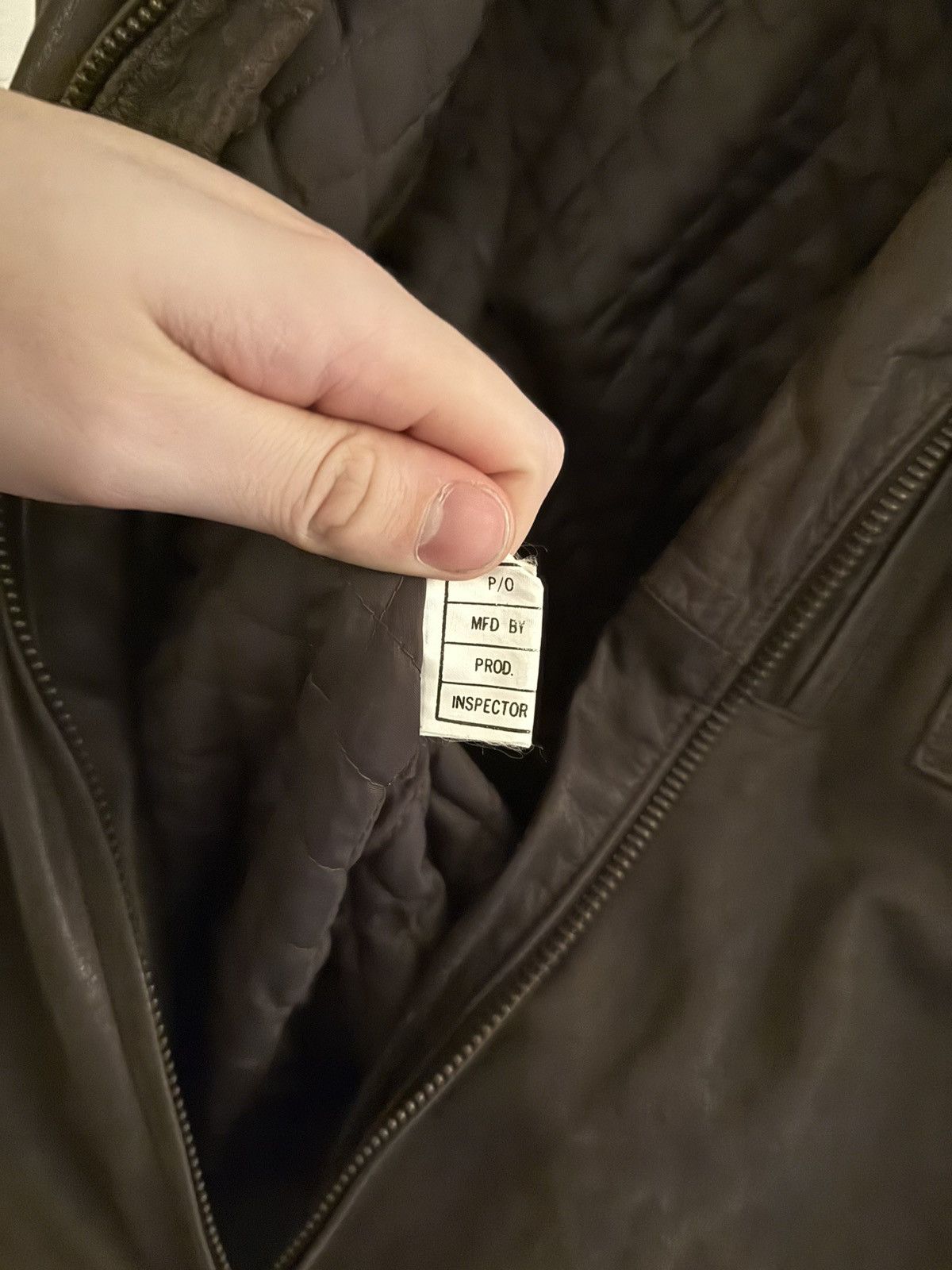 Vintage Vintage Brown Leather Toyota Flight Jacket Size US L / EU 52-54 / 3 - 15 Thumbnail