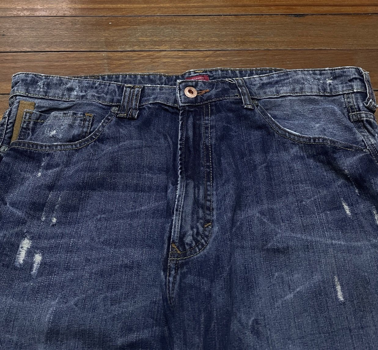 Sean John Rare Design Vintage Brand Sean John Baggy Ripped Jeans 2000s Size US 38 / EU 54 - 3 Thumbnail
