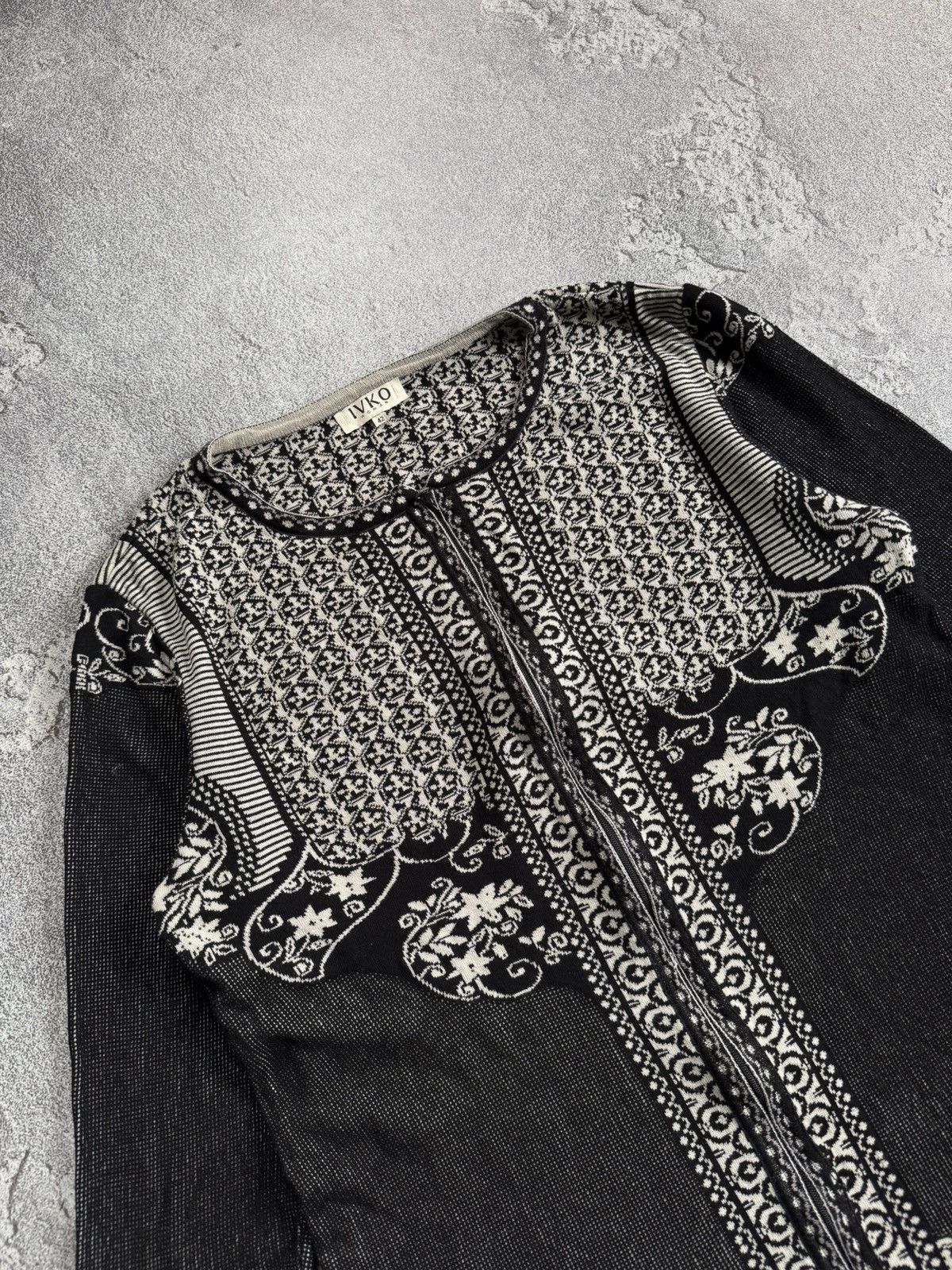 Dale Of Norway × Designer × Moods of Norway Ivko 42size all printed flowers 🌷 Cardigan long sweater zip Size XL / US 12-14 / IT 48-50 - 12 Thumbnail