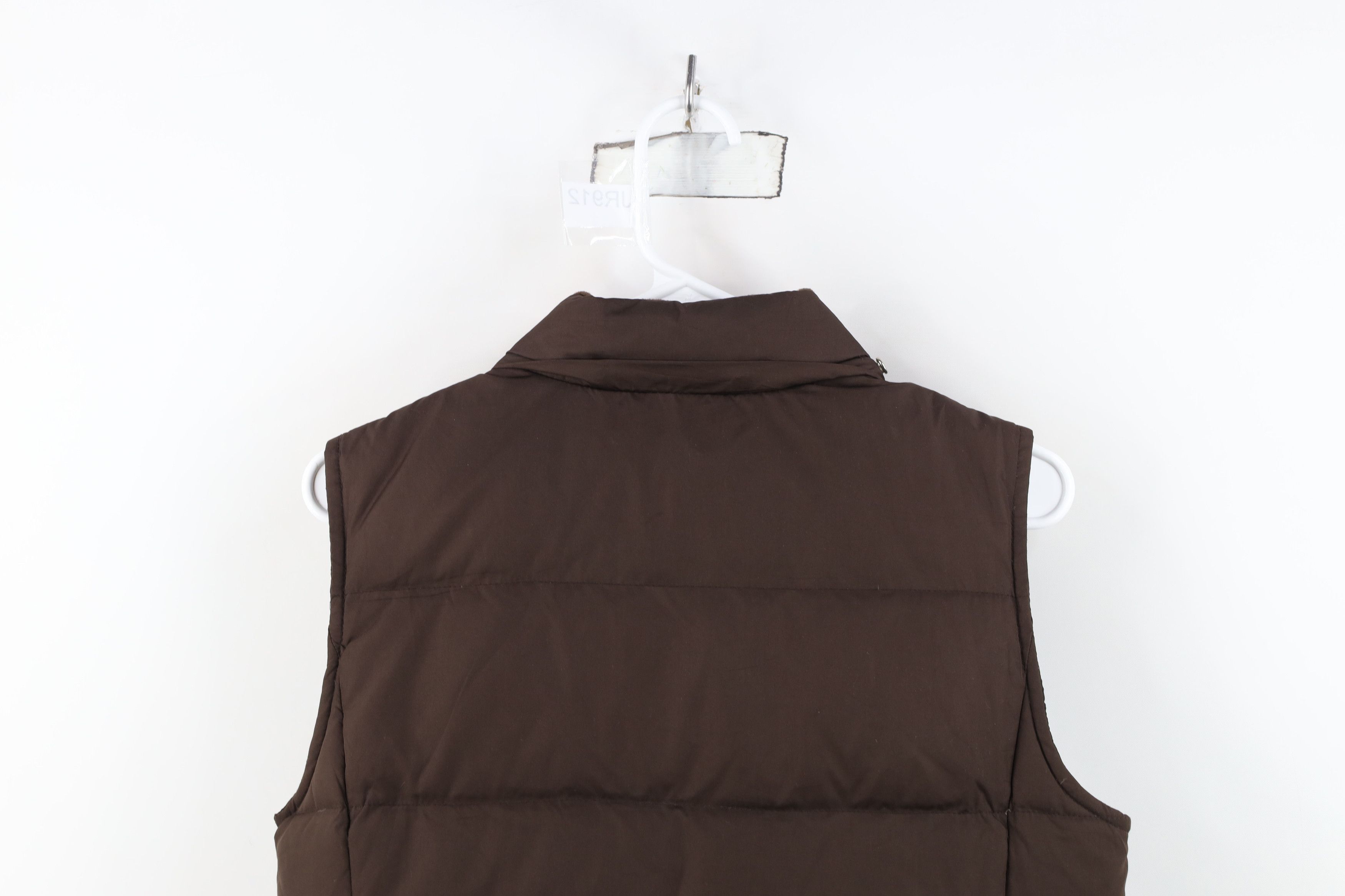 Gap Vintage 90s Y2K Gap Duck Down Puffer Vest Jacket Brown Size S / US 4 / IT 40 - 13 Thumbnail
