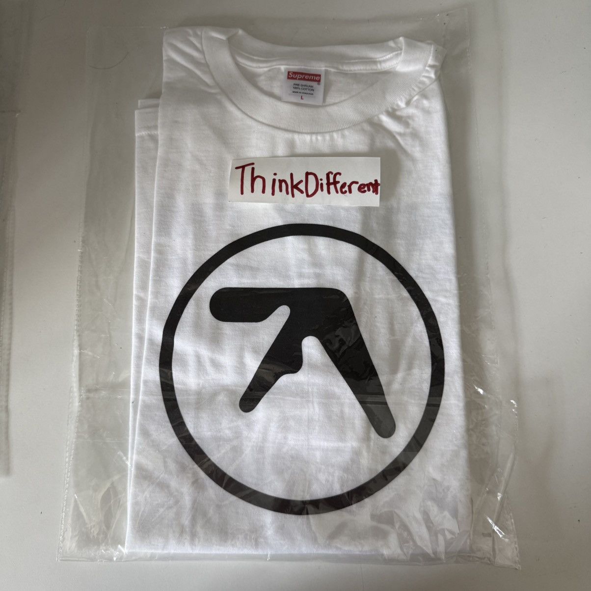 Supreme Supreme Aphex Twin Ambient Works Tee White Spring 25 Size US L / EU 52-54 / 3 - 3 Thumbnail