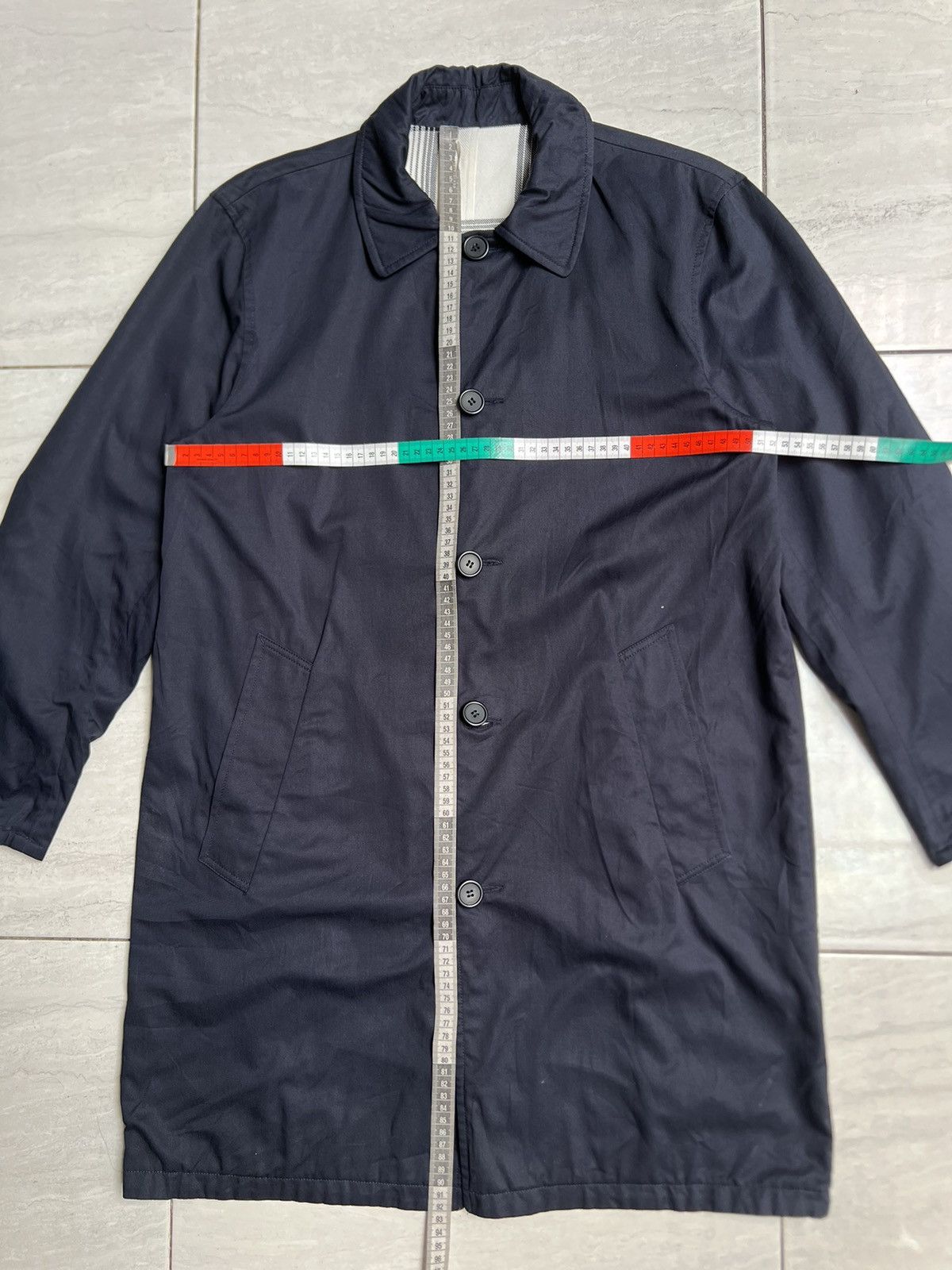 Sandro SANDRO Paris Navy Reversible Coat Jacket Size US M / EU 48-50 / 2 - 2 Thumbnail