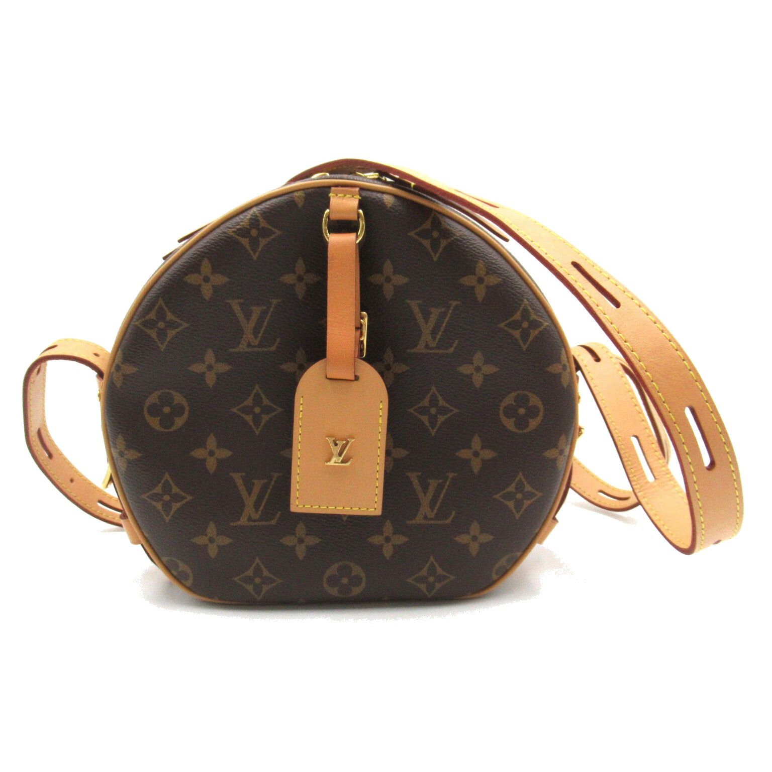 Louis Vuitton Louis Vuitton Boite Chapeau Souple Mm Shoulder Bag Coated Canvas Monogram Brown Size ONE SIZE - 1 Thumbnail