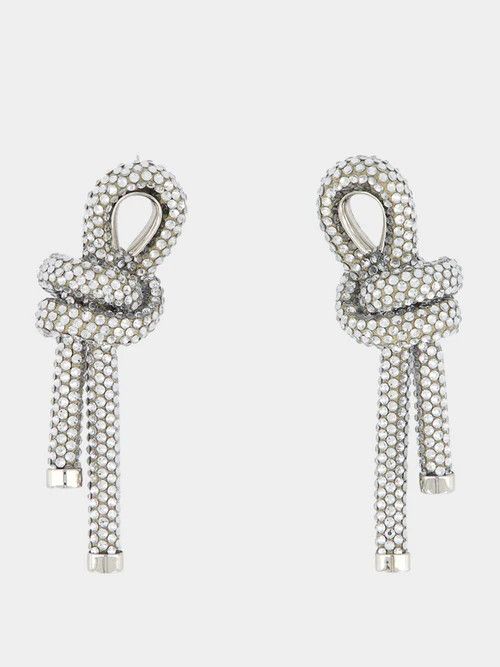 Balenciaga o1w1db10325 Size: OS / Rope Earrings in Silver Size ONE SIZE - 1 Thumbnail