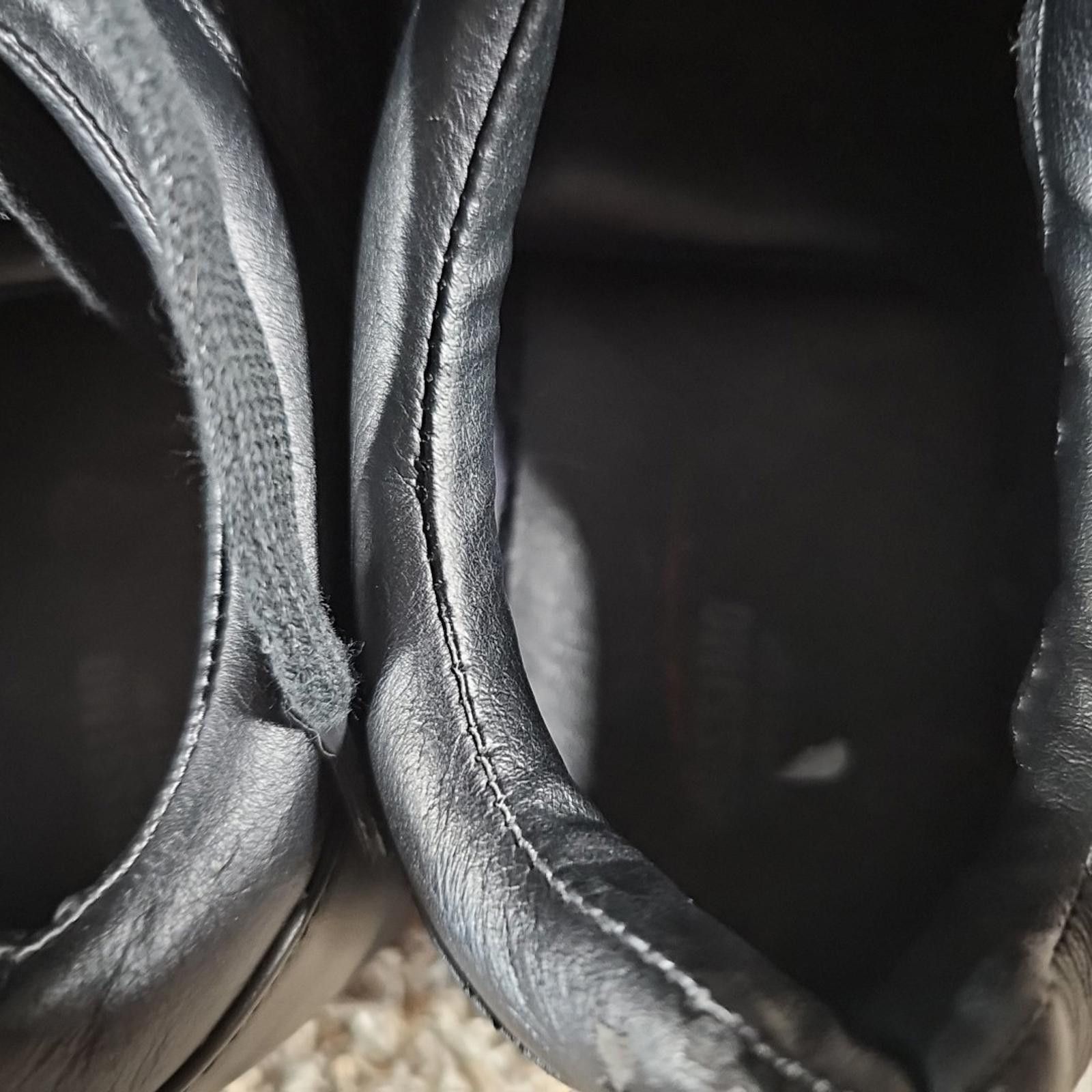 Mossimo Mossimo Supply Black Low Top Leather Shoes 10.5 Size US 10.5 / EU 43-44 - 7 Thumbnail