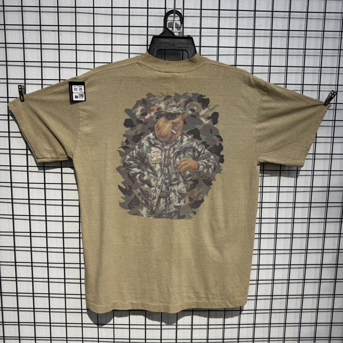 Other VINTAGE 1992 Camel Cigarettes Military camo Pocket Tee Size US XL / EU 56 / 4 - 1 Thumbnail