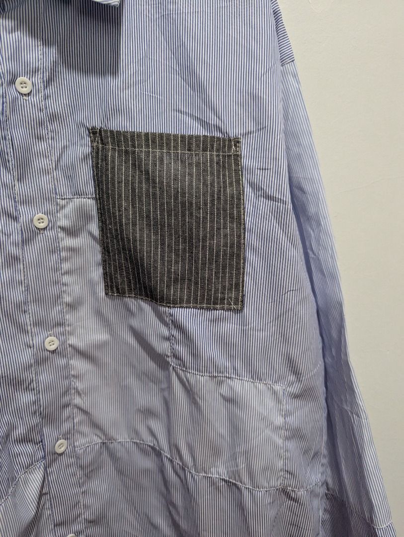 Japanese Brand Random Stripe Patchwork Comme des Garcons alt Size US L / EU 52-54 / 3 - 6 Thumbnail