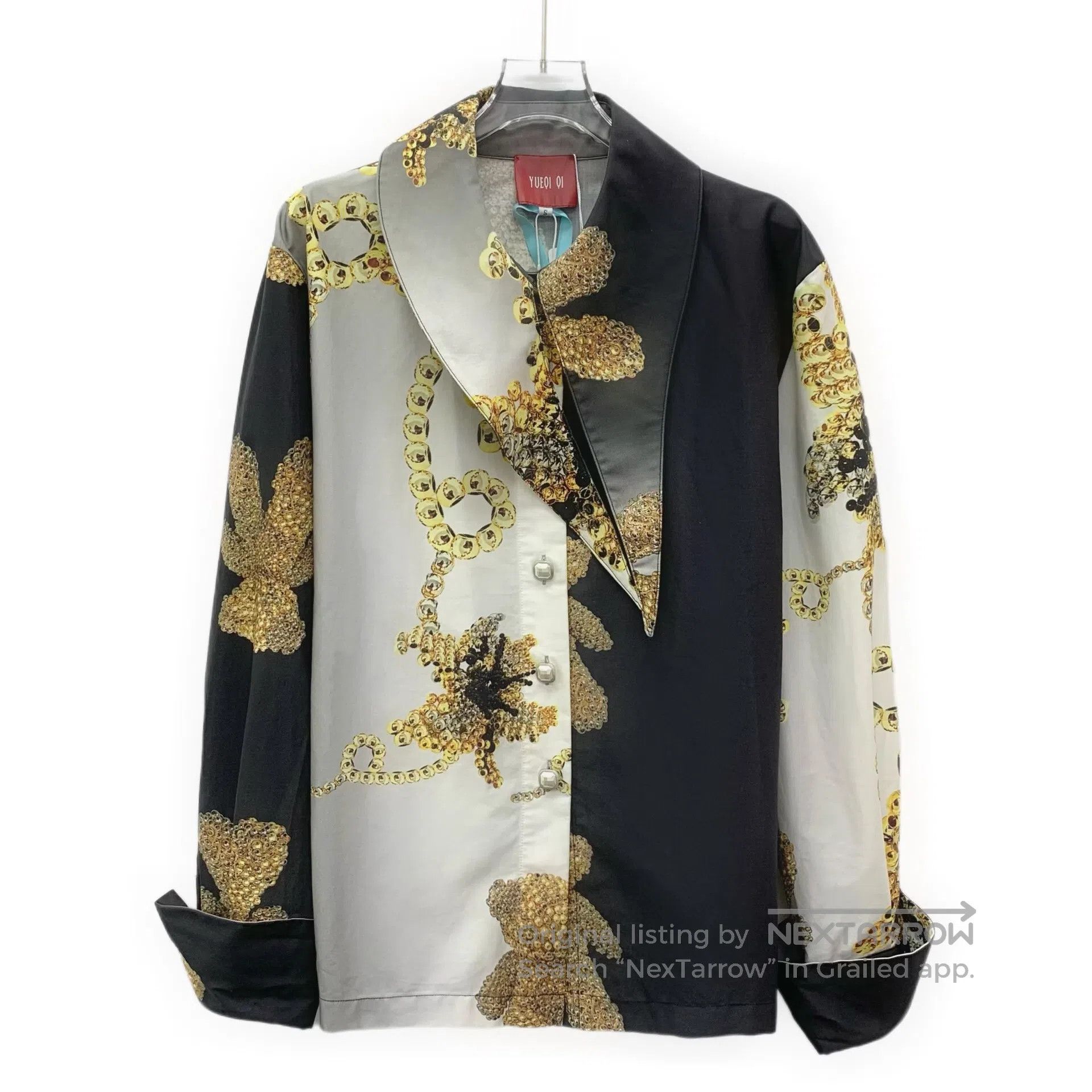 Other Yueqi Qi Color Blocked Bear Chain Print Cotton Collar Sing Size US S / EU 44-46 / 1 - 1 Thumbnail