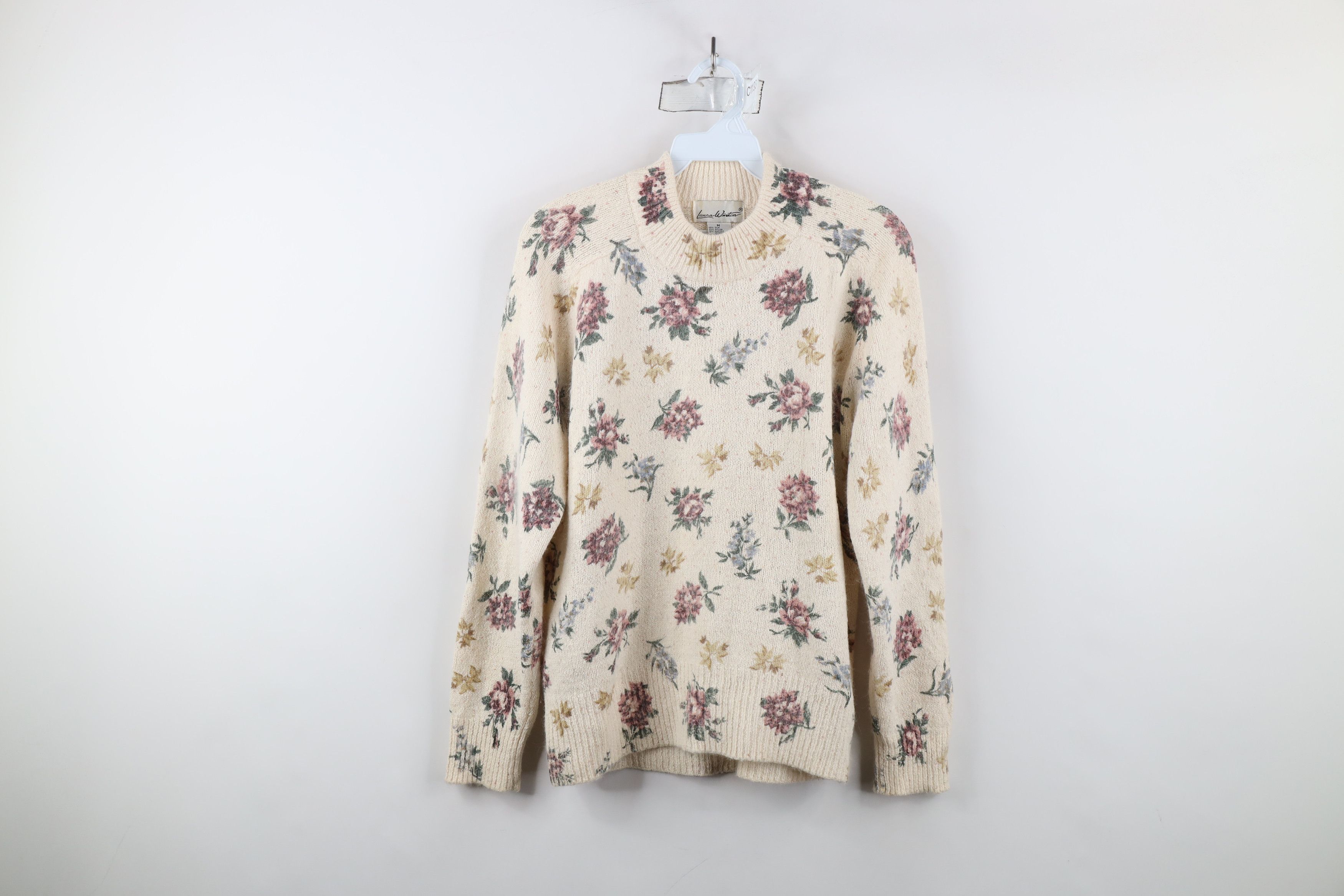 Vintage Vintage 90s Streetwear Knit Silk Angora Lambswool Sweater Size M / US 6-8 / IT 42-44 - 1 Thumbnail