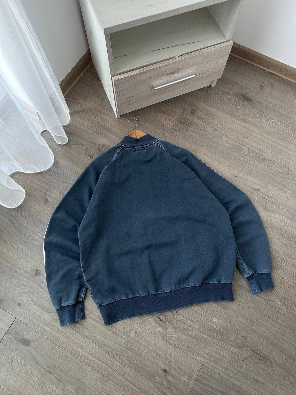Adidas × Vintage Vintage Adidas Distressed Faded Blue Zip Hoodie Size US XL / EU 56 / 4 - 22 Thumbnail