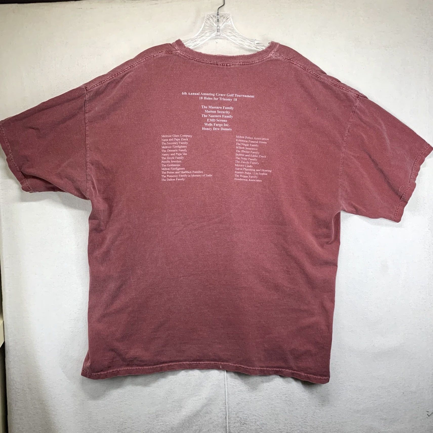 Vintage Vintage GOLF Men’s T-Shirt XL Red Golf Tournament Graphic Print Crew Neck Short Sleeve Jersey All Seasons Men Size US XL / EU 56 / 4 - 3 Thumbnail