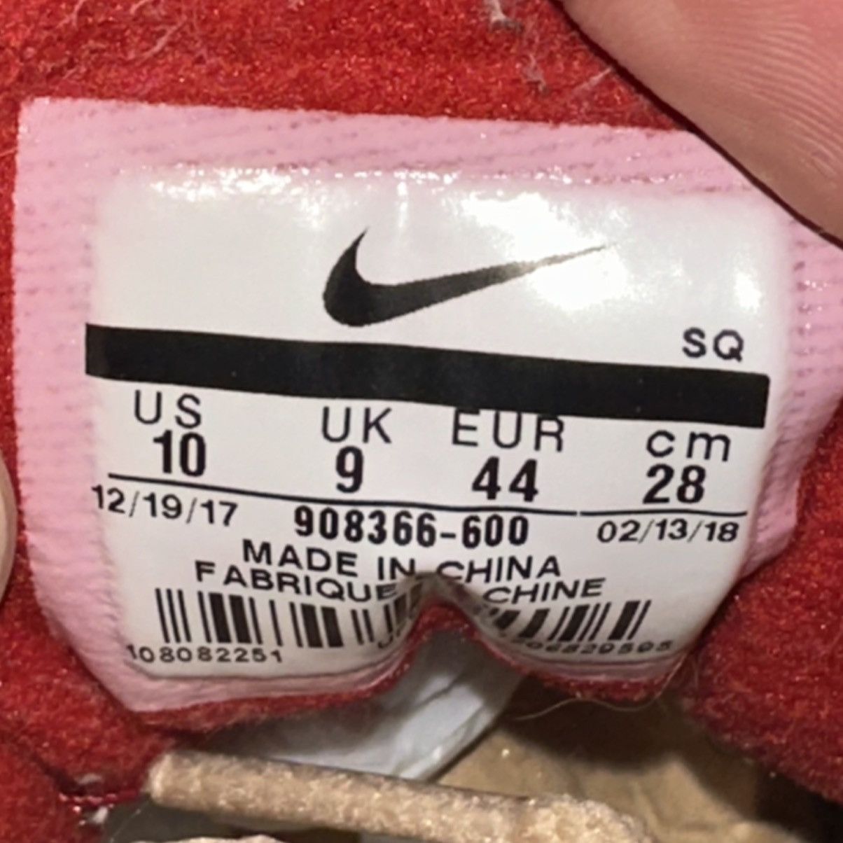 Nike Size 10 - Nike Air Max 1 Premium Retro Red Curry Size US 10 / EU 43 - 6 Thumbnail