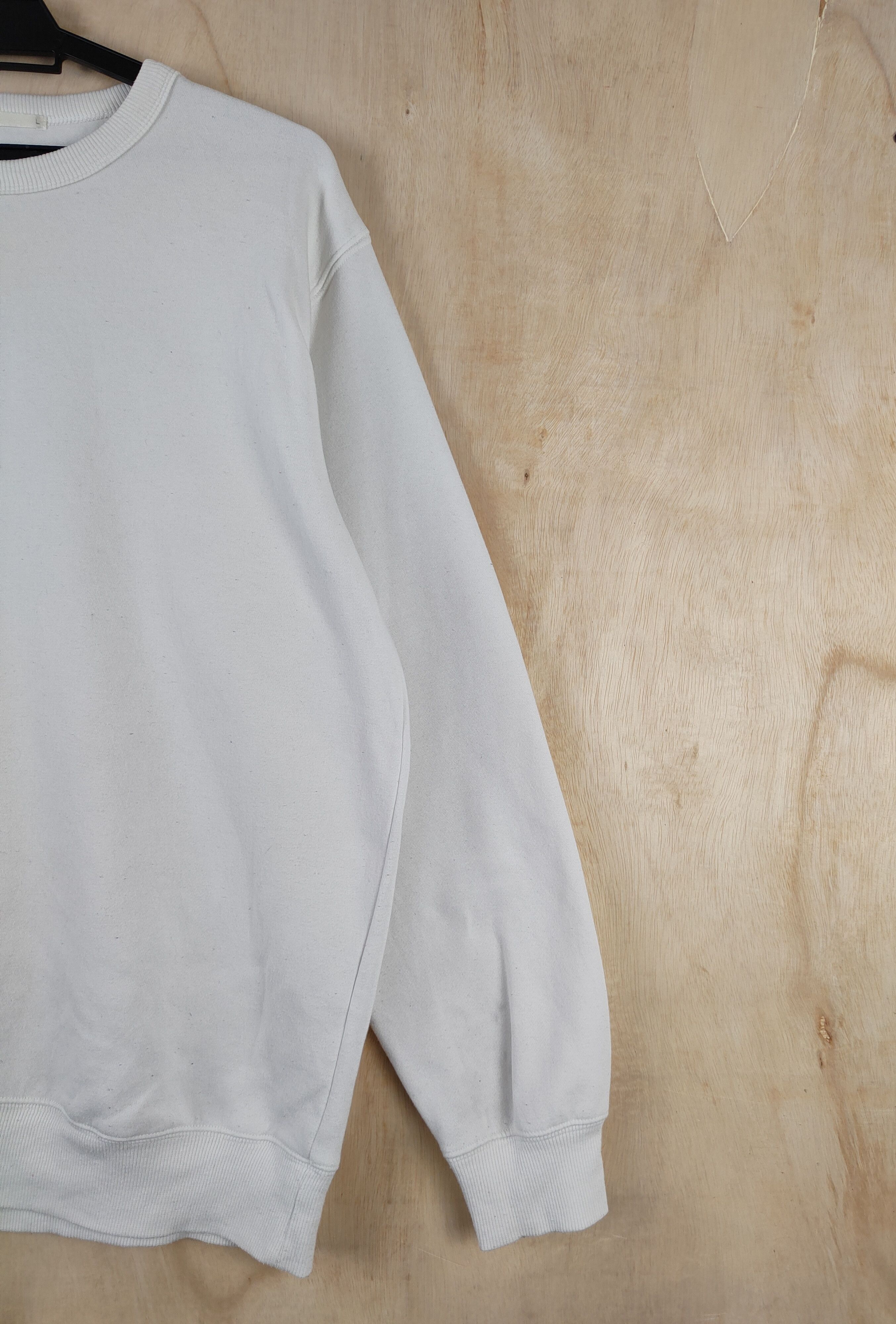 GU GU White plain vintage Sweatshirts #2633 Size US L / EU 52-54 / 3 - 5 Thumbnail