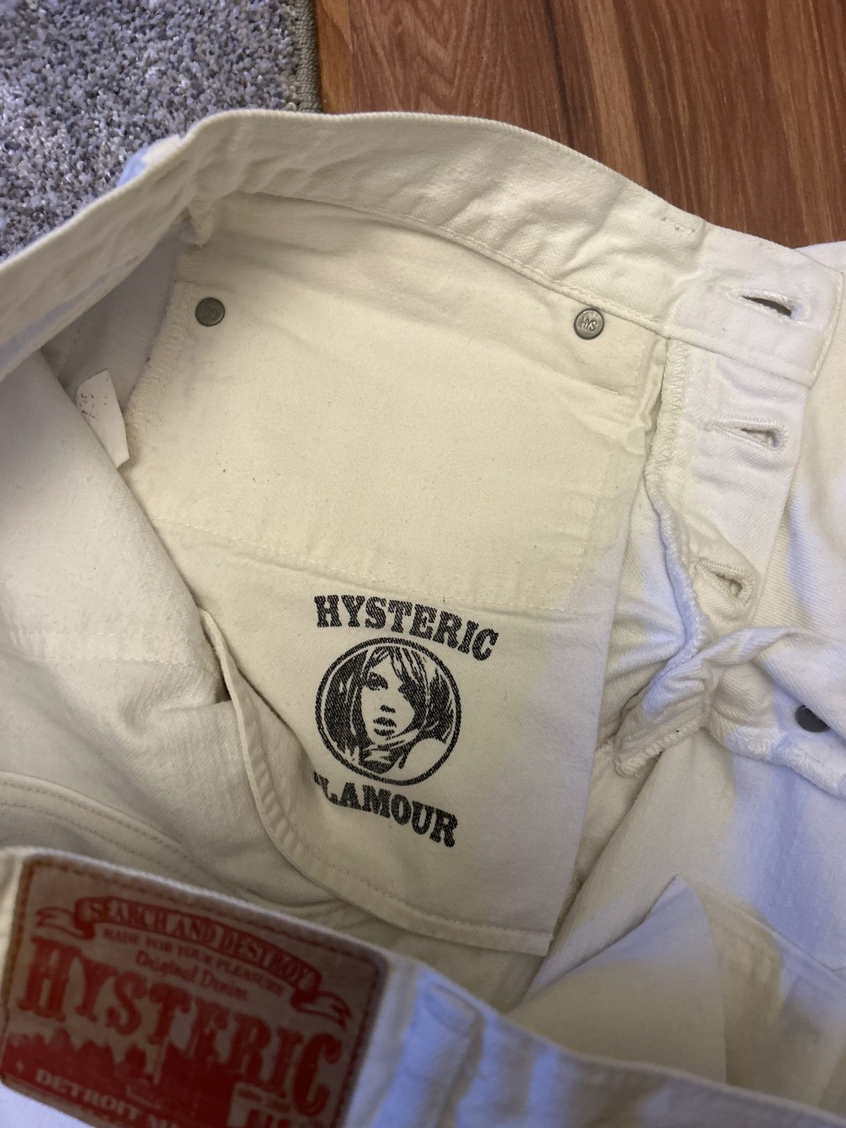 Hysteric Glamour Hysteric glamor white studded jeans selvedge Size US 30 / EU 46 - 5 Thumbnail