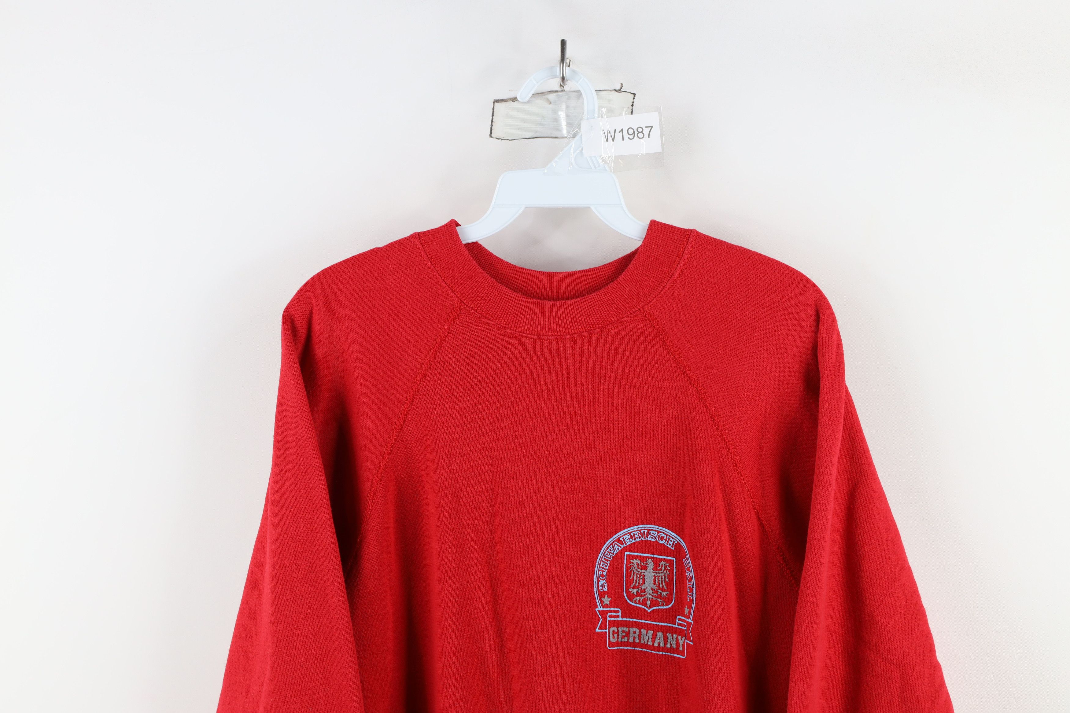 Vintage Vintage 70s 80s Schwaebisch Germany Military Sweatshirt USA Size US M / EU 48-50 / 2 - 2 Thumbnail