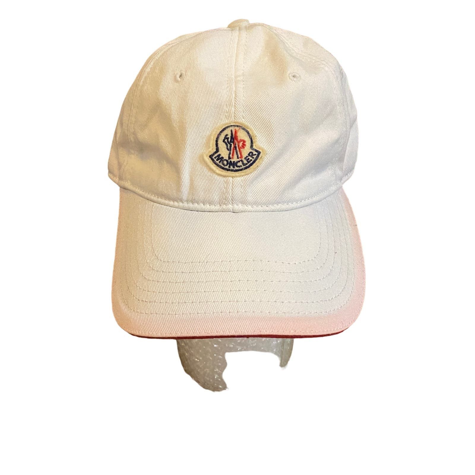 image of Moncler Berretto Baseball Cap White Hat Adjustable Osfa, Men's