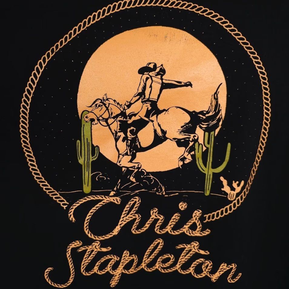 Vintage Chris Stapleton T Shirt Mens 2XL Black Size US XXL / EU 58 / 5 - 3 Thumbnail