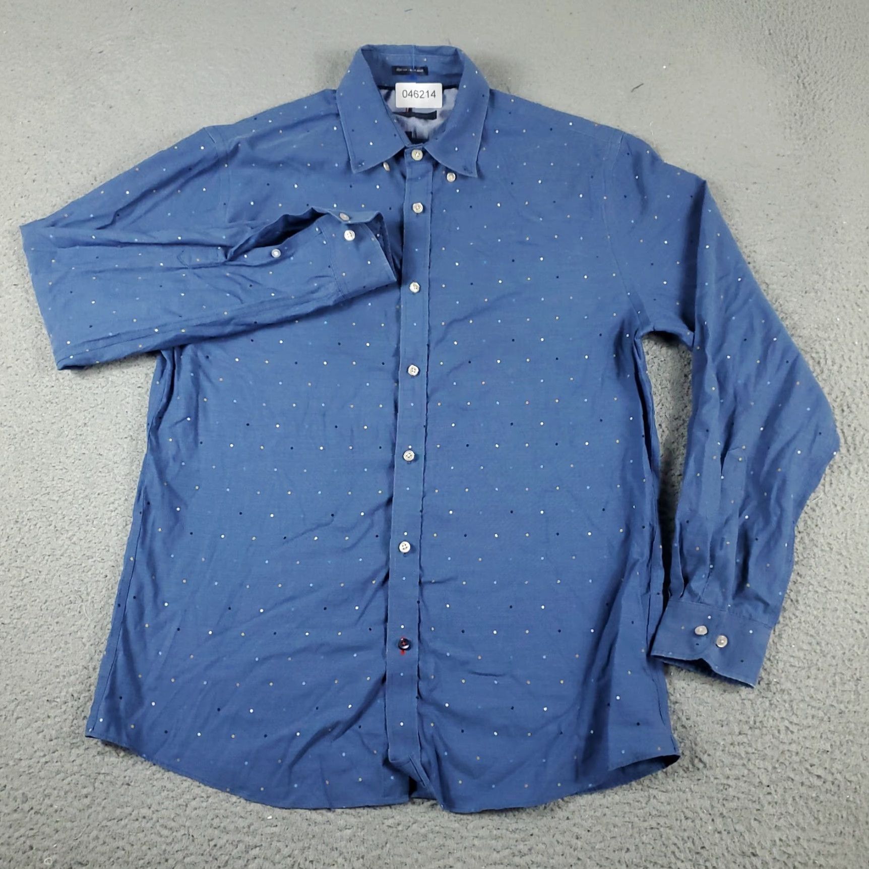 Tommy Hilfiger Tommy Hilfiger Shirt Mens 15.5 Blue Dress Button Up Long Sleeve Size 40R - 2 Thumbnail