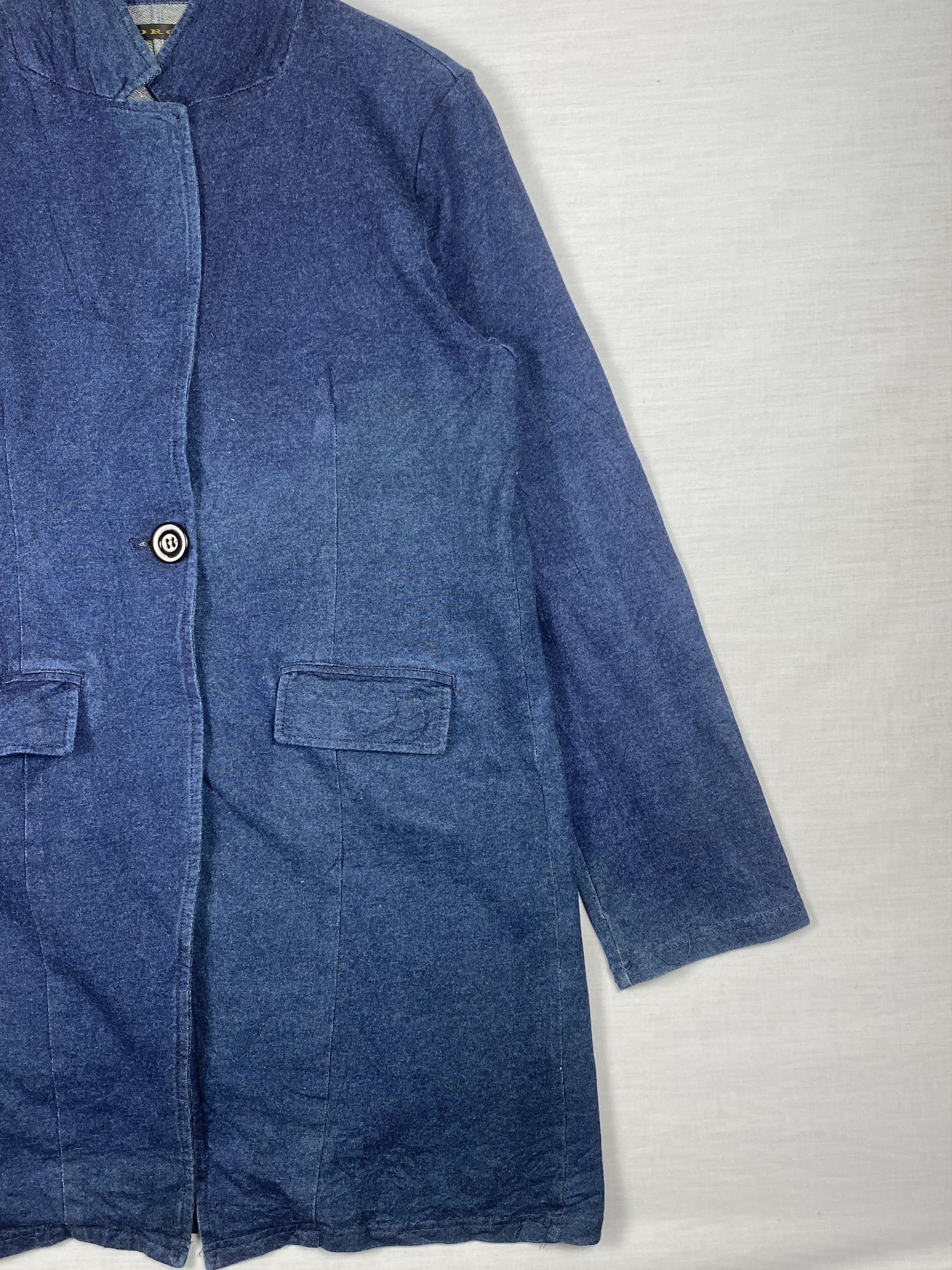 Japanese Brand Vintage Gorge Like Denim Long Jacket Size US S / EU 44-46 / 1 - 5 Thumbnail