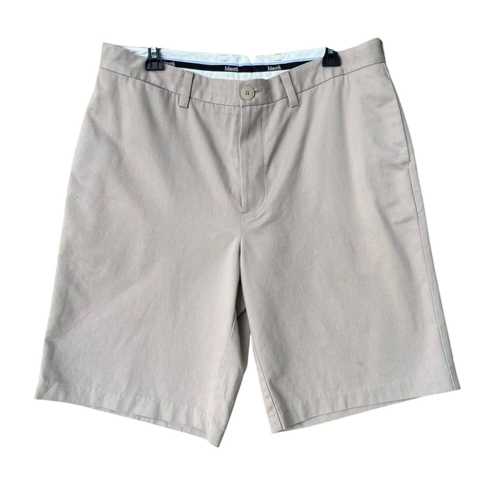 Ashworth NWT New Ashworth Mens Size 35 Stretch Cotton Bermuda Shorts Size US 35 - 1 Thumbnail