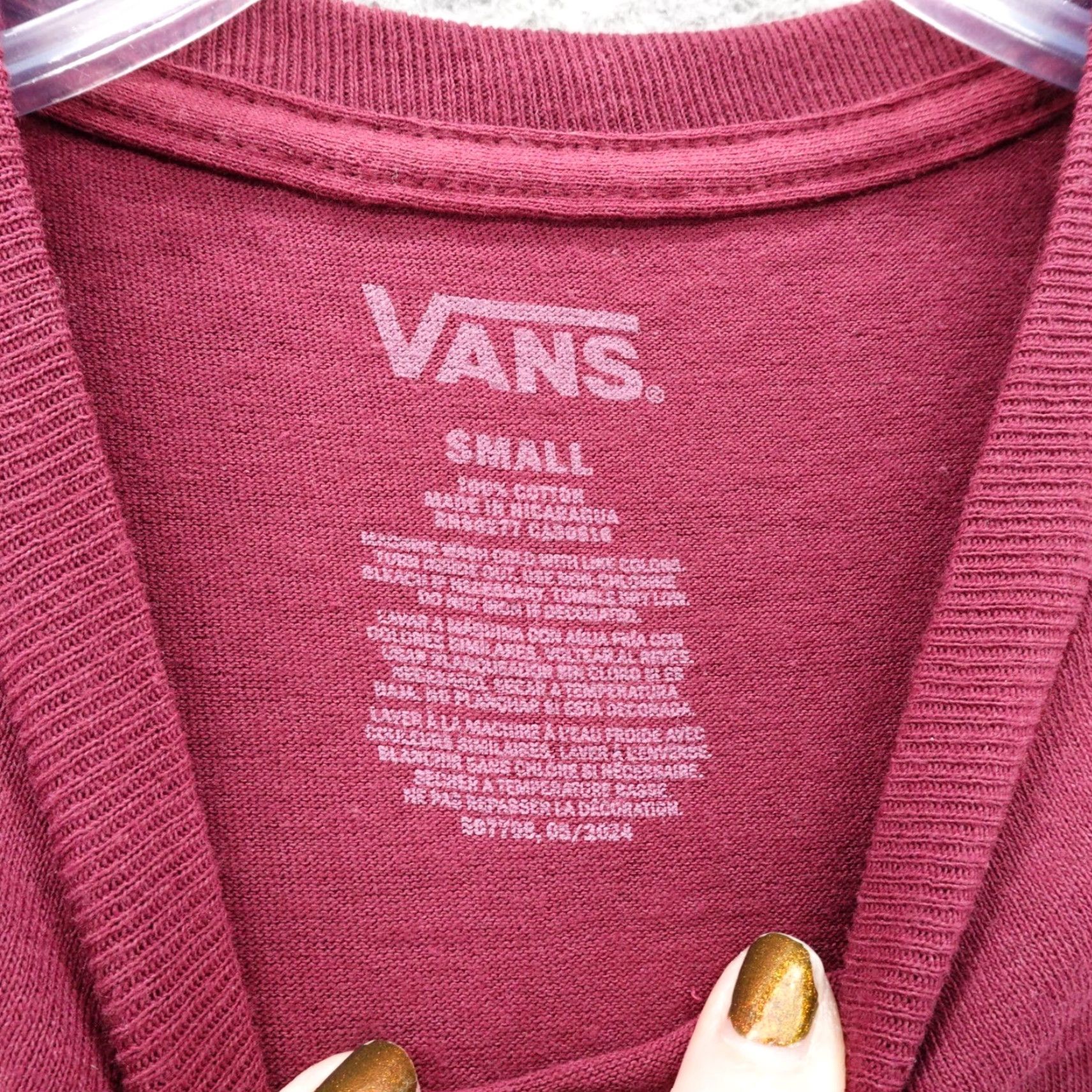 Vans Vans Off The Wall Graphic T Shirt Small Red Mens Short Sleeve Crew Neck NEW Size US S / EU 44-46 / 1 - 3 Thumbnail