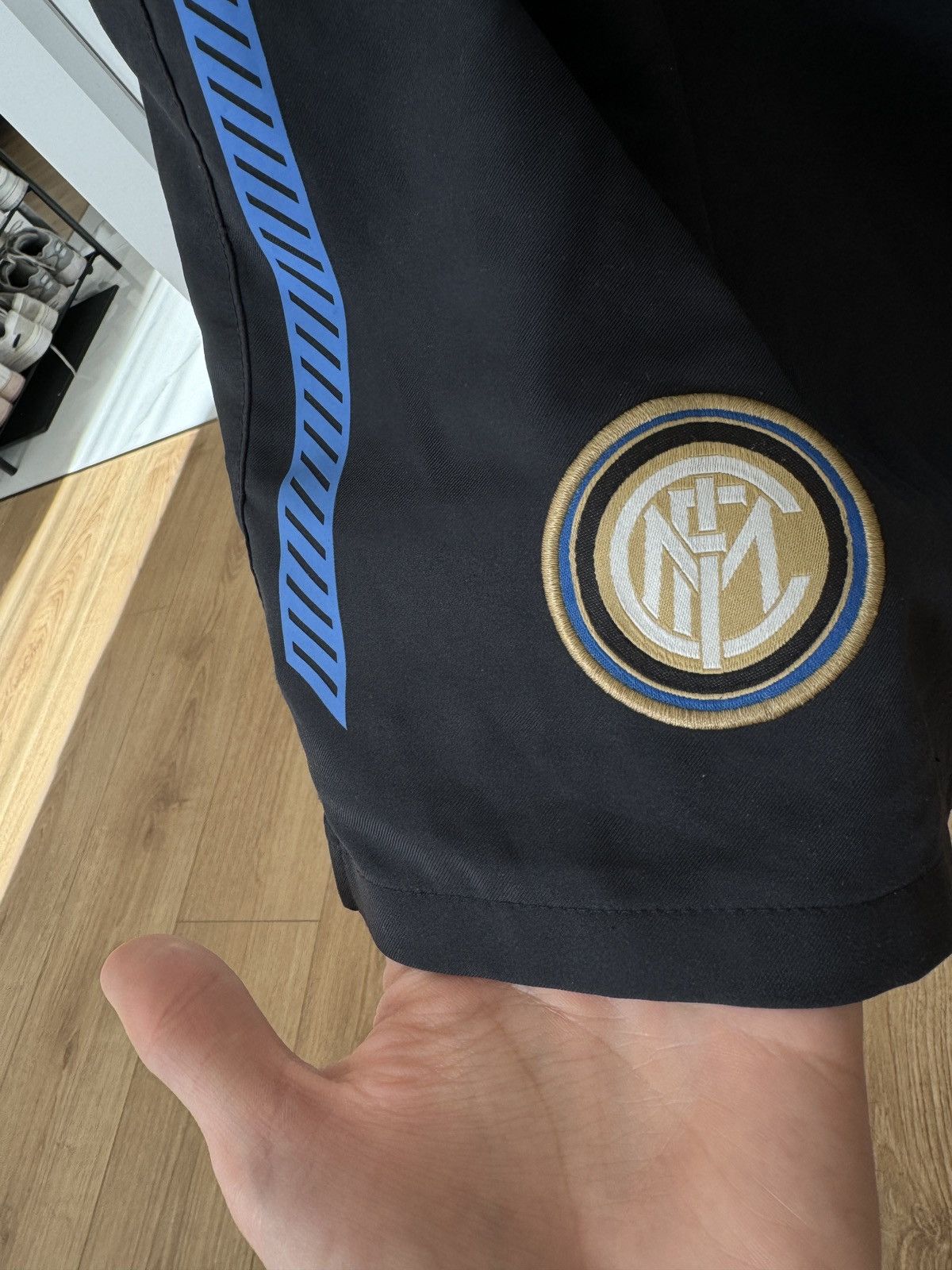 Nike Nike Inter vintage football shorts dri running Size US 38 / EU 54 - 2 Thumbnail