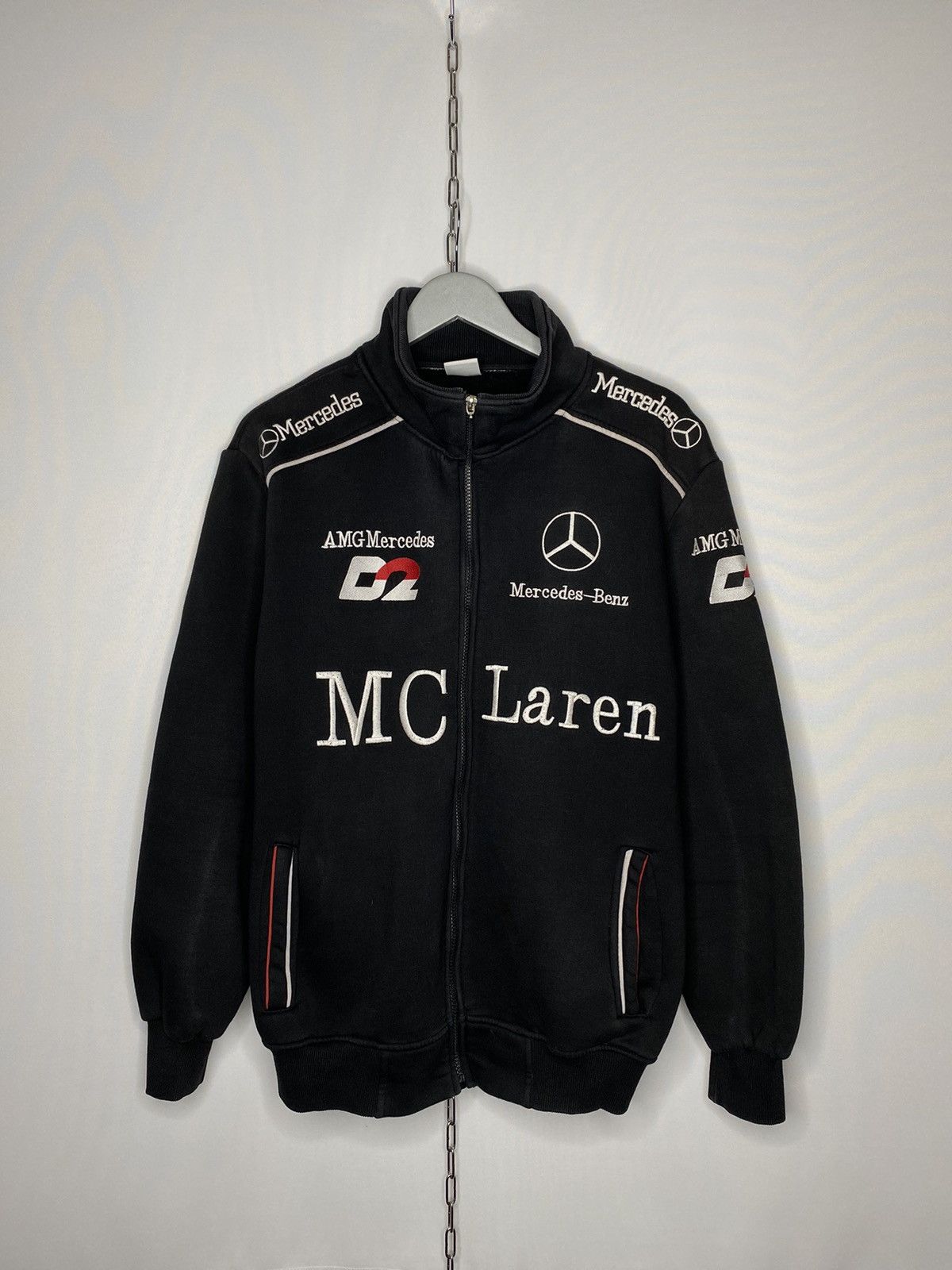 Vintage Mercedes-Benz Racing Formula 1 Biker Iron Sew On