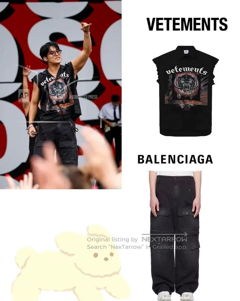 Balenciaga Balenciaga size XS Black Faded Splatter Destroyed Multi-Po Size US 27 - 7 Thumbnail