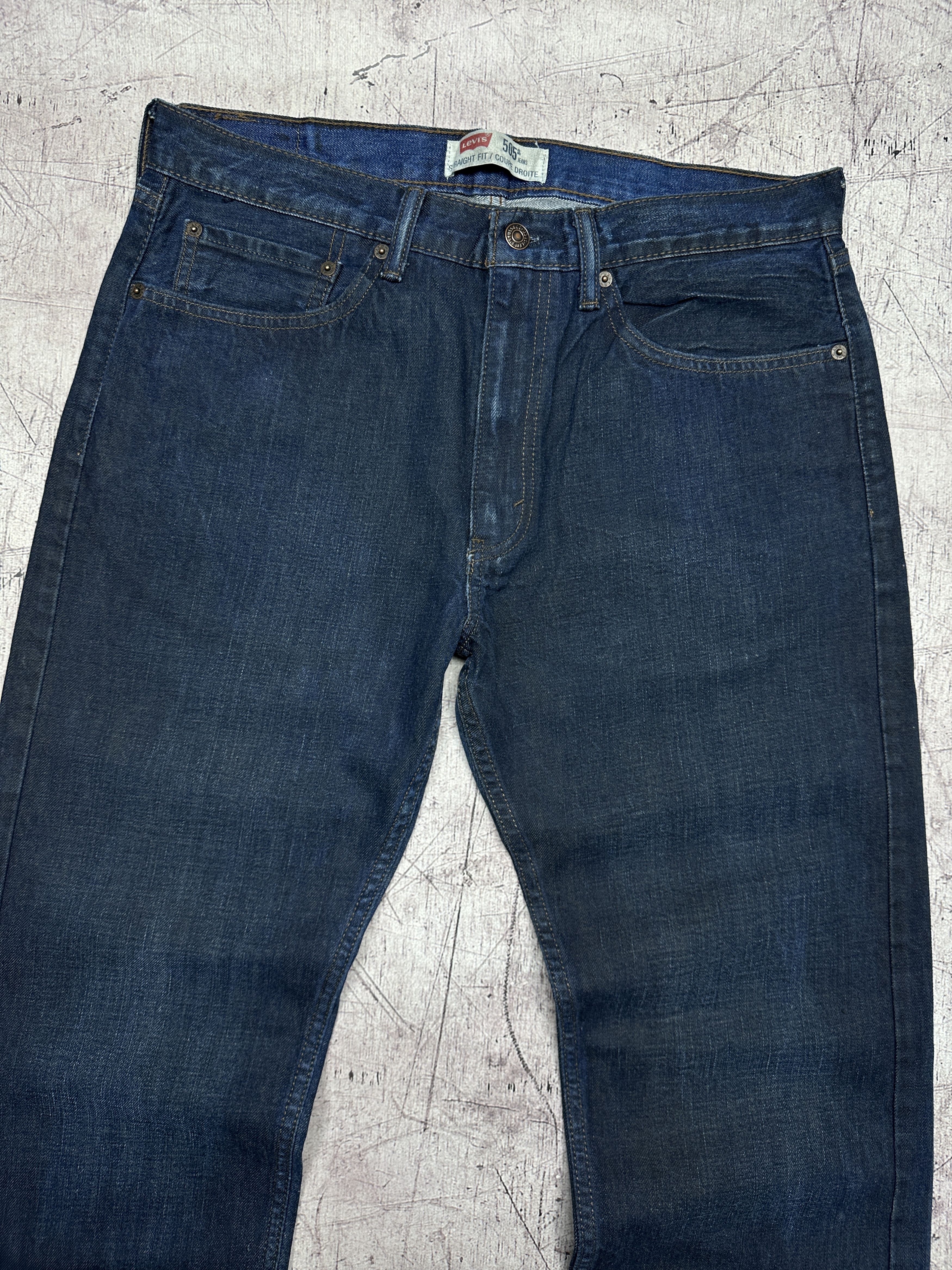 Levi's Levi's 505 Mens Denim Pants Jeans Size 34 x 30 Size US 34 / EU 50 - 6 Thumbnail