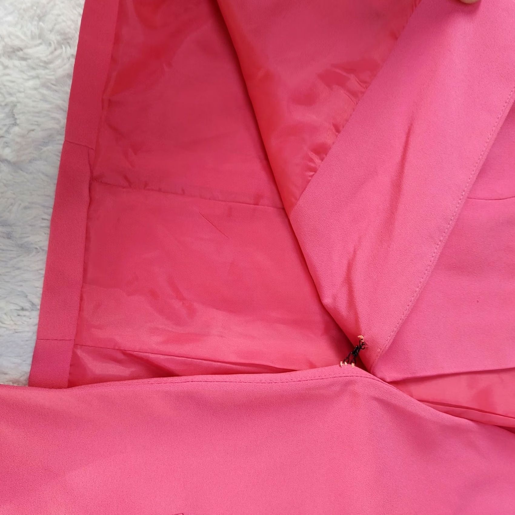 Cotton On Cotton On Womens Pink Blazer Jacket Large Faux Pocket Fully Lined Size L / US 10 / IT 46 - 7 Thumbnail