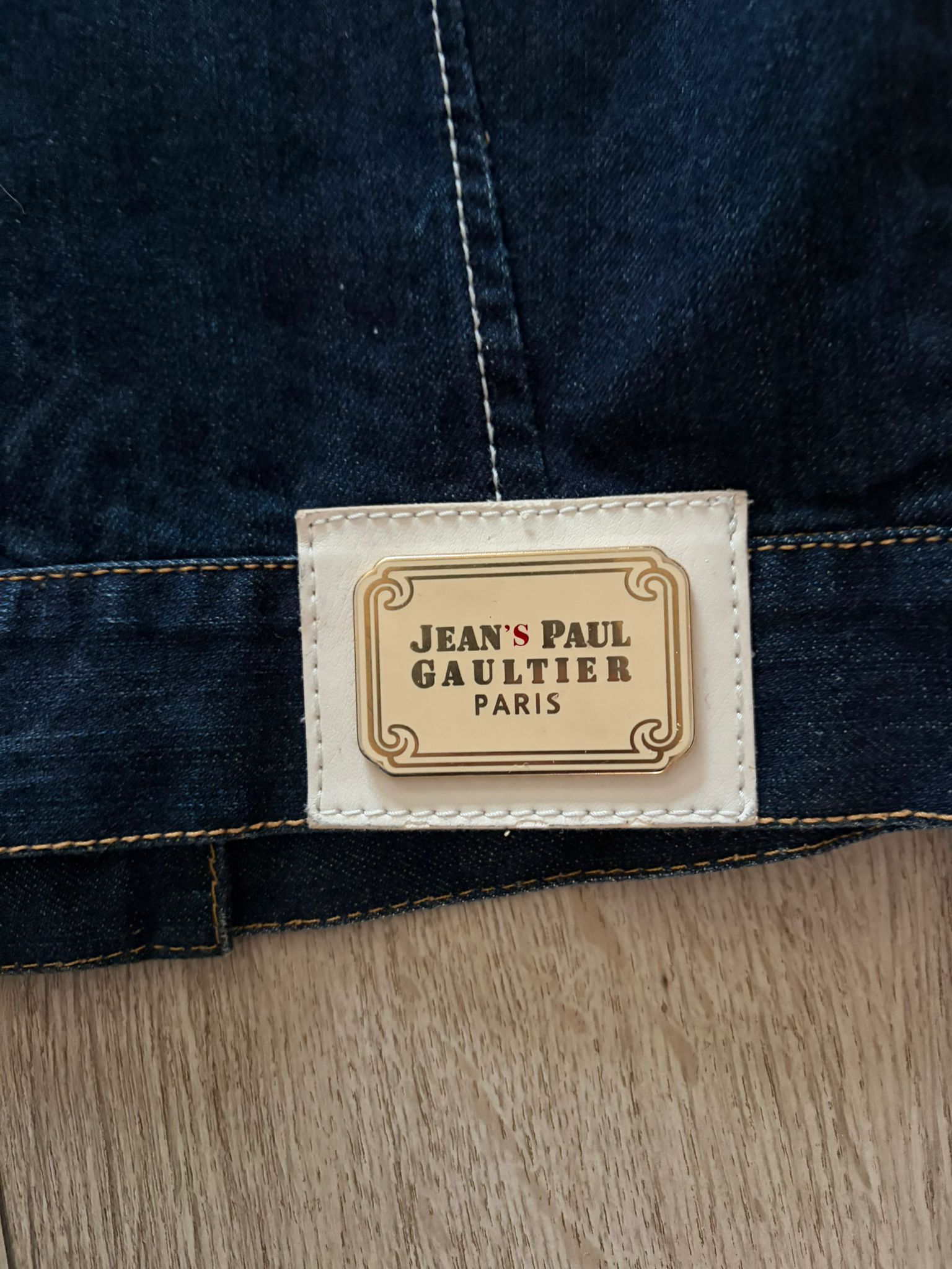 Jean Paul Gaultier Jean Paul Gaultier Jeans 90s Flower Denim Jacket Navy Sz L Size US M / EU 48-50 / 2 - 4 Thumbnail