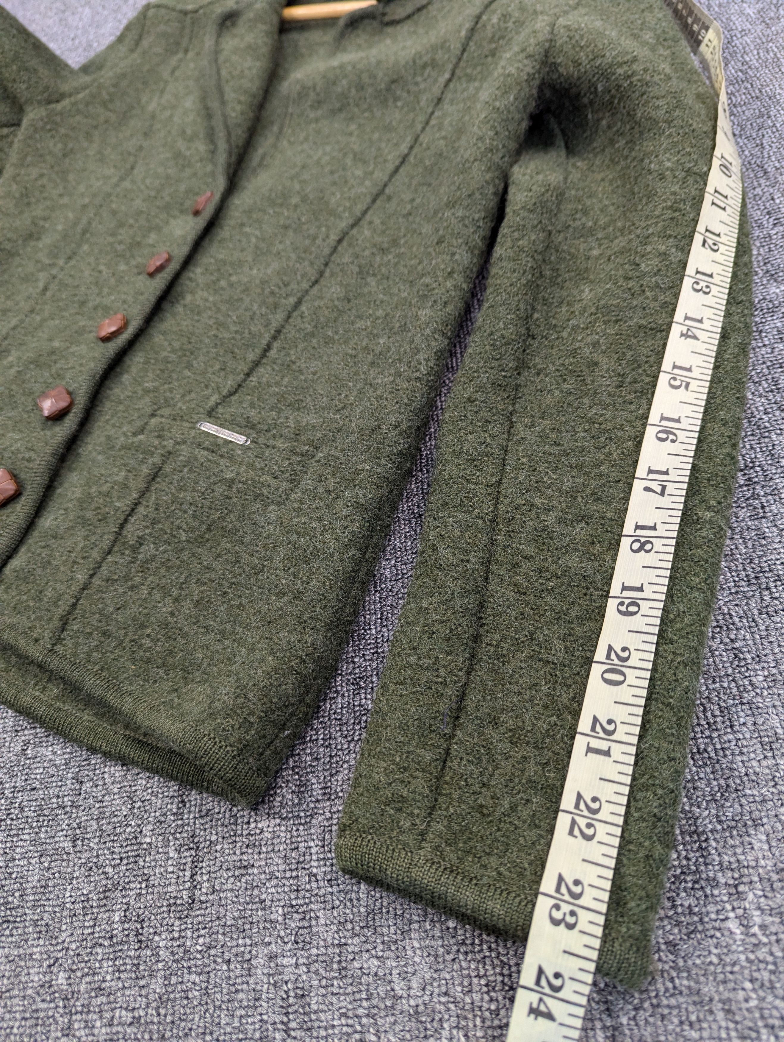 Designer Vintage 90s GEIGER Tyrol Wool Green Blazer Jacket Size XS / US 0-2 / IT 36-38 - 16 Thumbnail