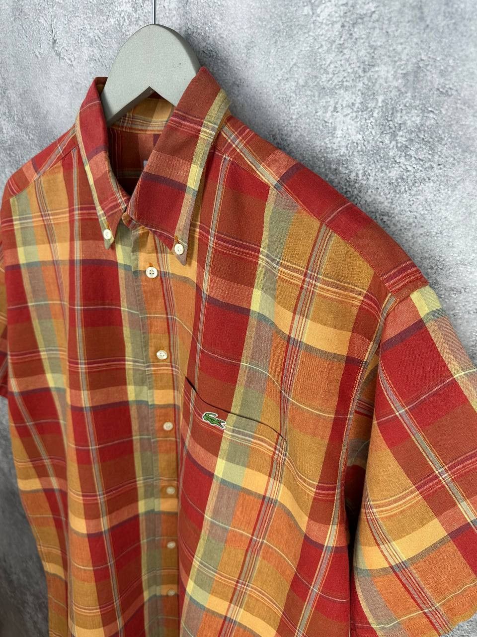 Lacoste Lacoste Vintage Linen/Cotton Plaid SS Button Up Shirt Size US M / EU 48-50 / 2 - 5 Thumbnail