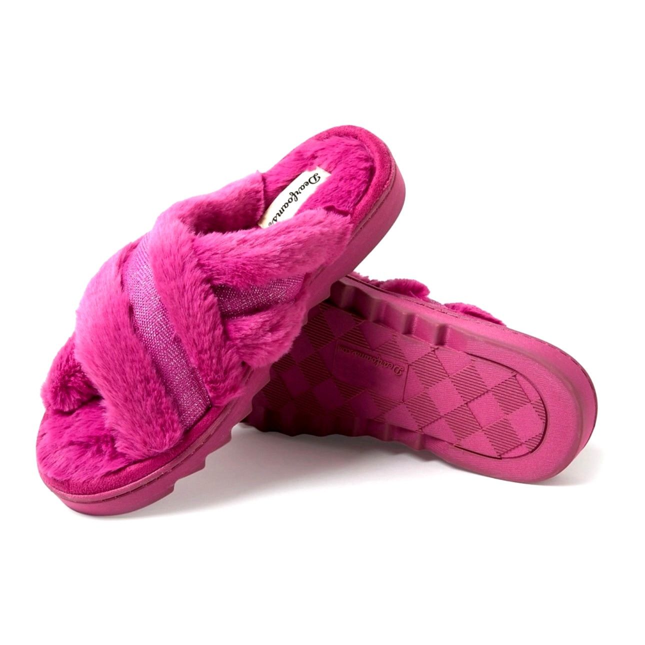Other Dearfoams Astrid Crossband Slides Paradise Pink size XL Size US 10.5 / IT 40.5 - 3 Thumbnail