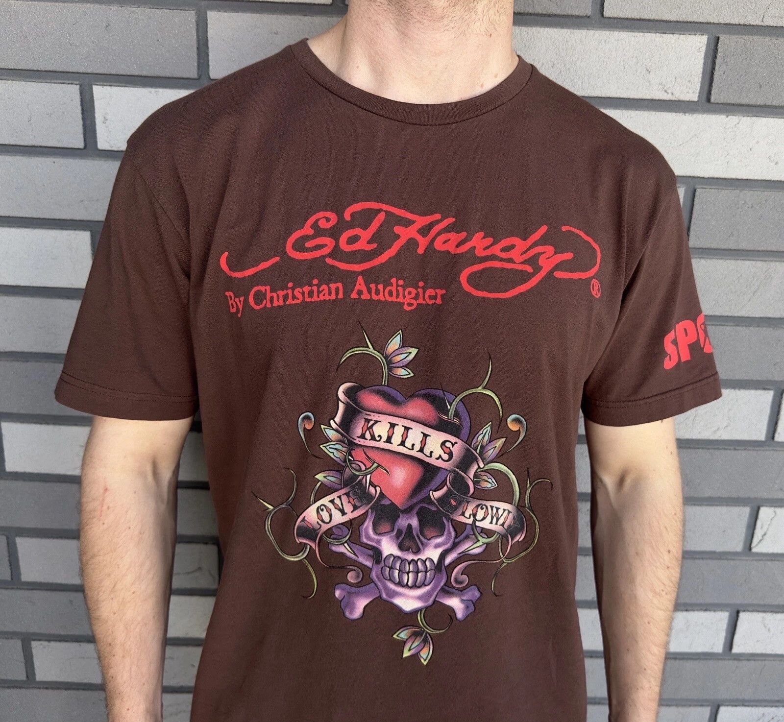 Ed Hardy Ed Hardy Sport Skull Print Mens Y2K Shirt Tee Graphic Size US M / EU 48-50 / 2 - 3 Thumbnail