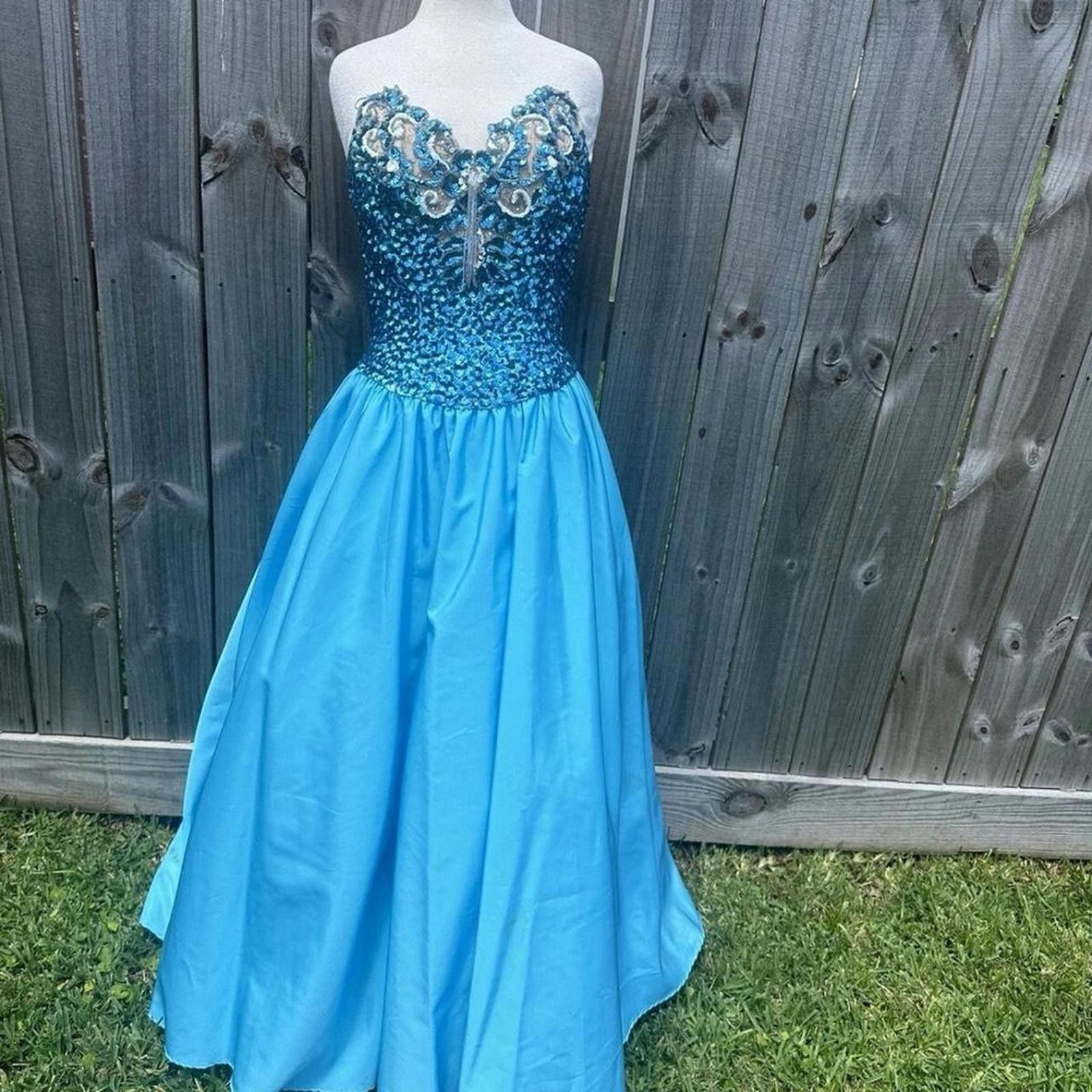 Other Blue sequin formal dress #promdress #formalwear Size S / US 4 / IT 40 - 1 Thumbnail