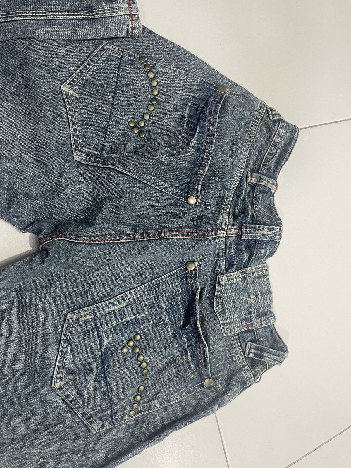 Punk and Yo × Vintage Nouveau Brillant Home Designer Jeans Size US 30 / EU 46 - 9 Thumbnail