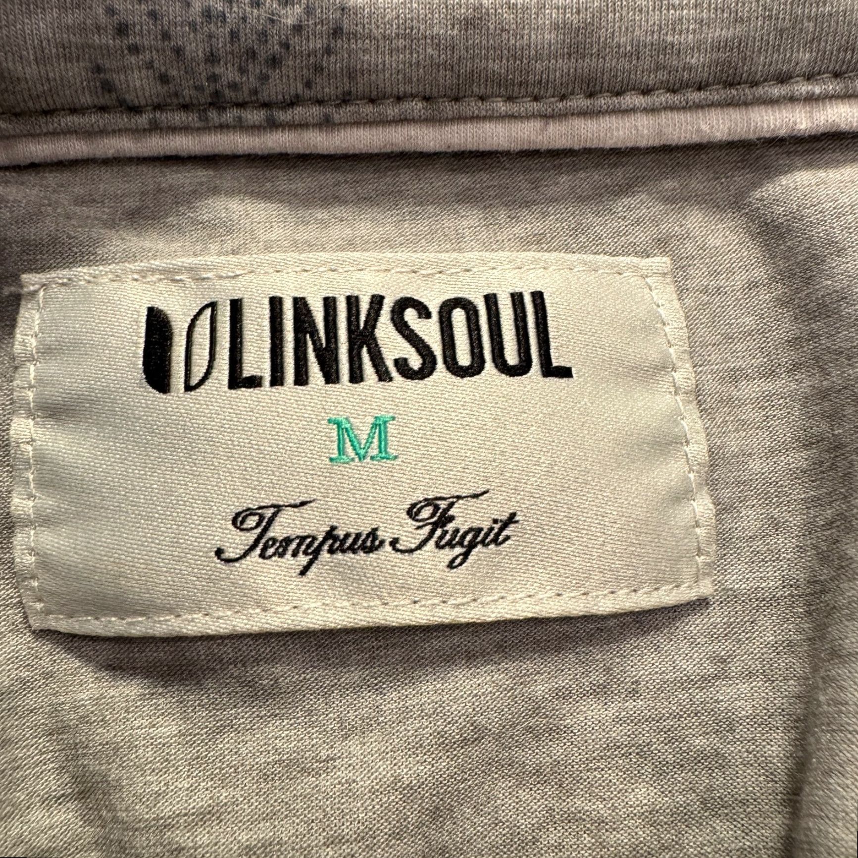 Vintage Linksoul Polo Shirt Mens M Gray Floral All Over Print Performance Golf Shirt Size US M / EU 48-50 / 2 - 5 Thumbnail