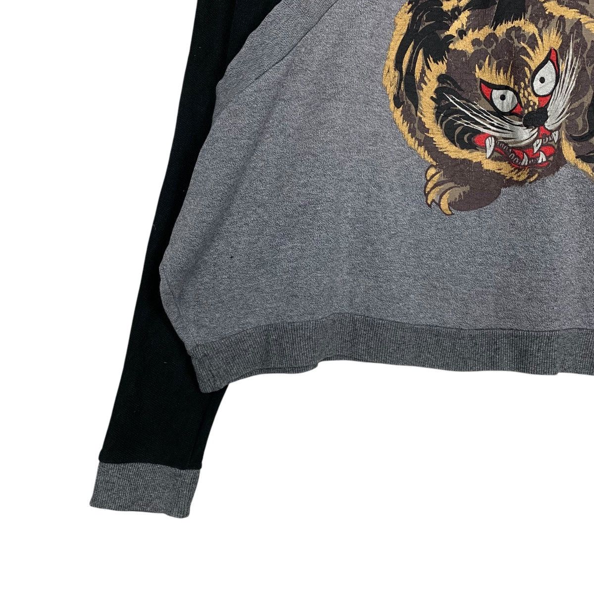 Japanese Brand KANSAI ENERGY Tiger Big Logo Oversized Sweatshirt #2223-C98 Size M / US 6-8 / IT 42-44 - 3 Thumbnail