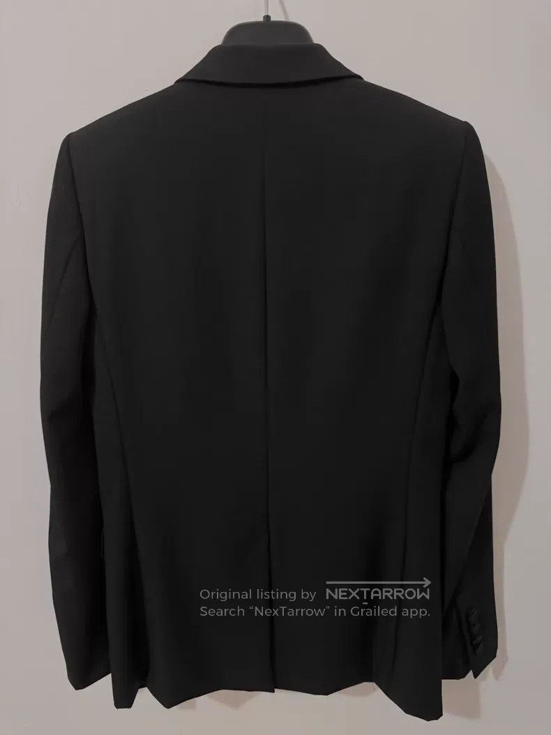 Saint Laurent Paris Saint Laurent Paris Black Satin Peak Lapel Smoking Suit Ja Size US XS / EU 42 / 0 - 2 Thumbnail