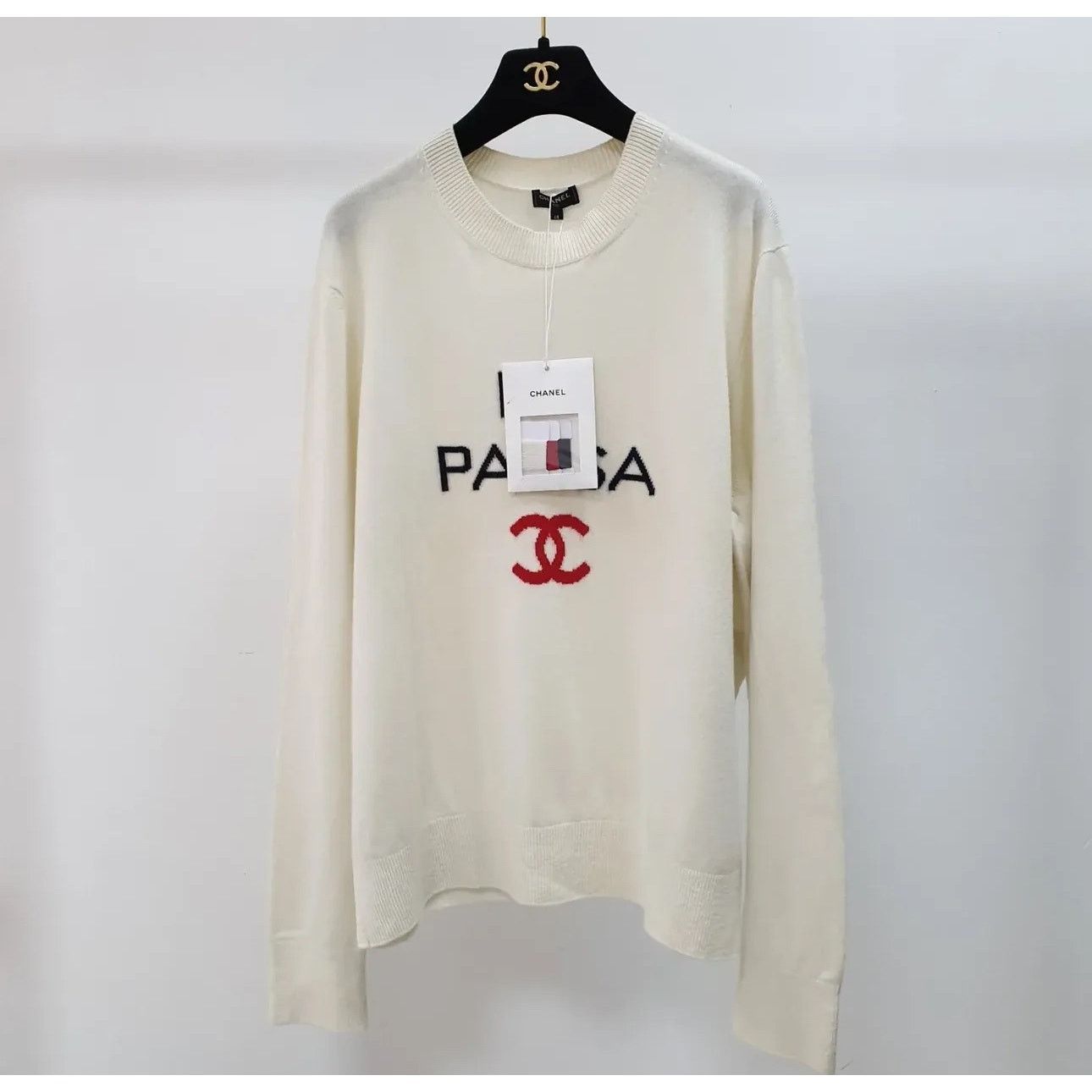 Chanel NWT Chanel La Pausa Crew Neck Sweater Jumper Sz.48 Size XL / US 12-14 / IT 48-50 - 2 Thumbnail