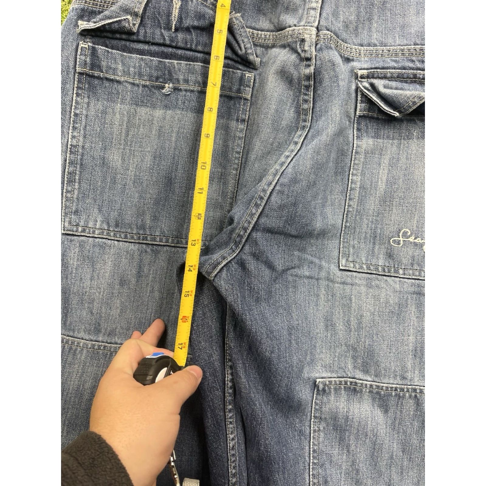 Sean John VINTAGE Sean John Jeans 42x34 Mens Wide-Leg Grunge 90s 5-Pocket Denim Blue Cotton Baggy Inseam 34 in Jeans Mens Size US 42 / EU 58 - 4 Thumbnail