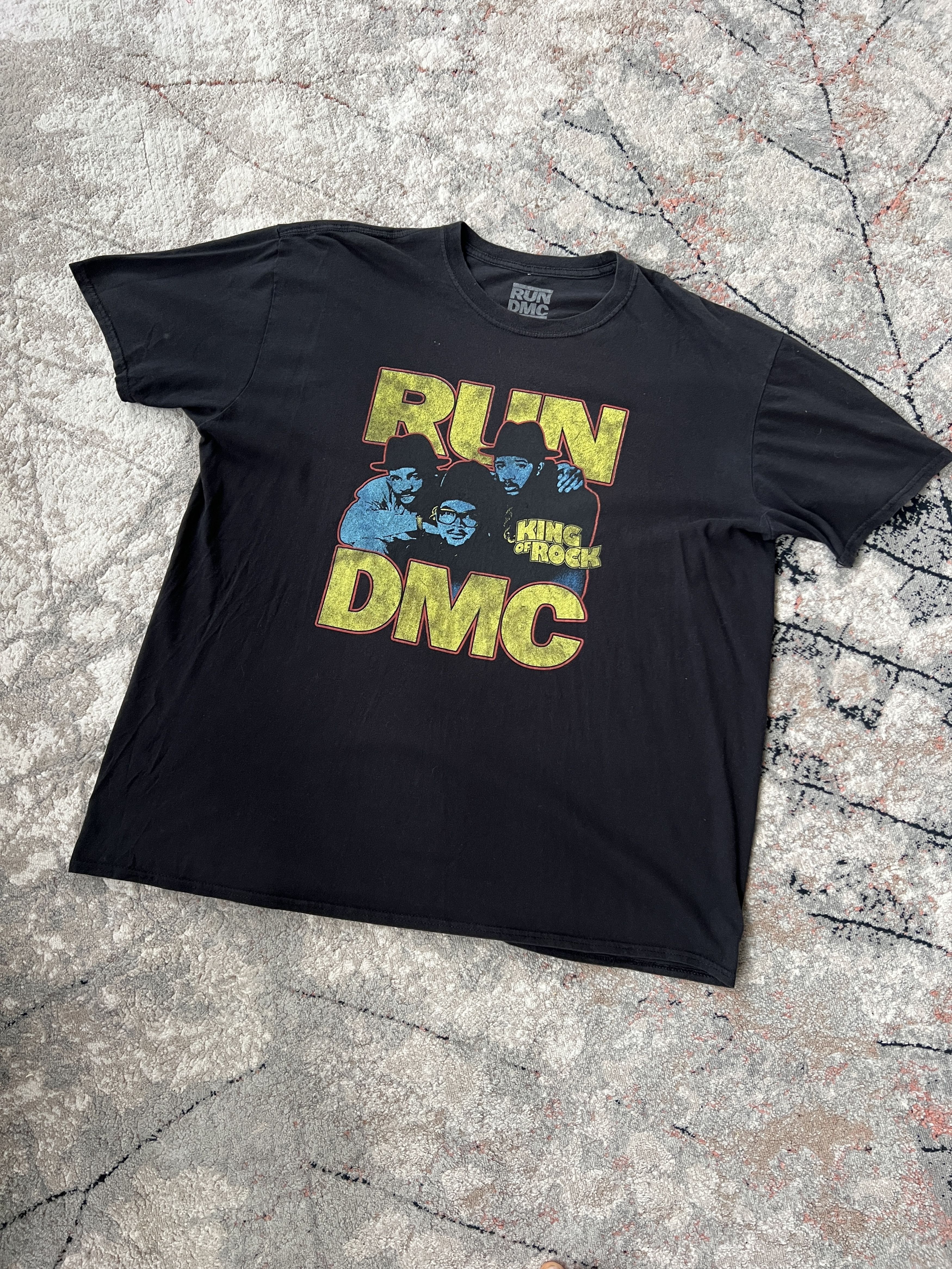 Band Tees Run DMC King Of Rock Vintage Tee Size US XL / EU 56 / 4 - 1 Thumbnail